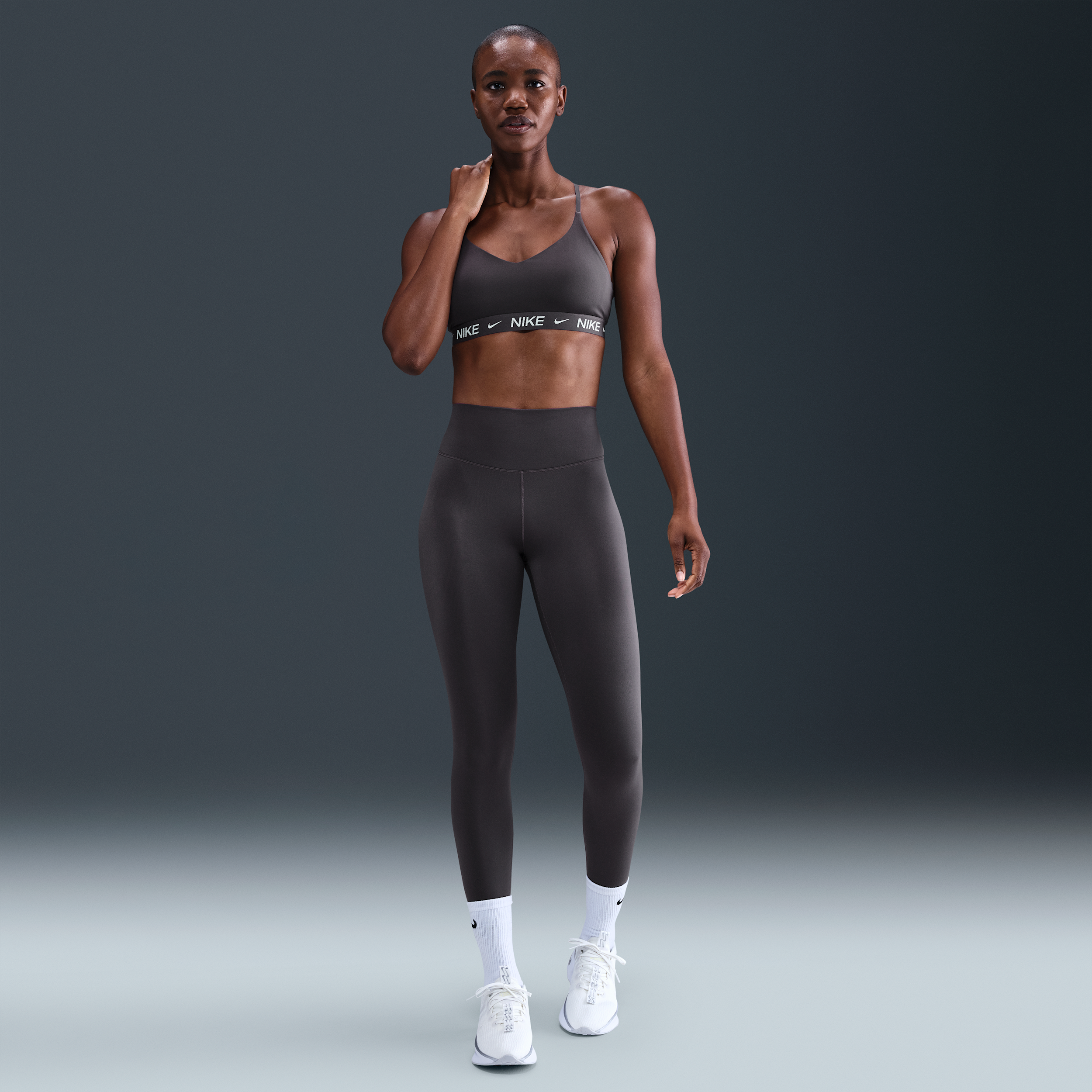 Nike Women's One Therma-fit High-waisted Full-length Leggings In Burgundy