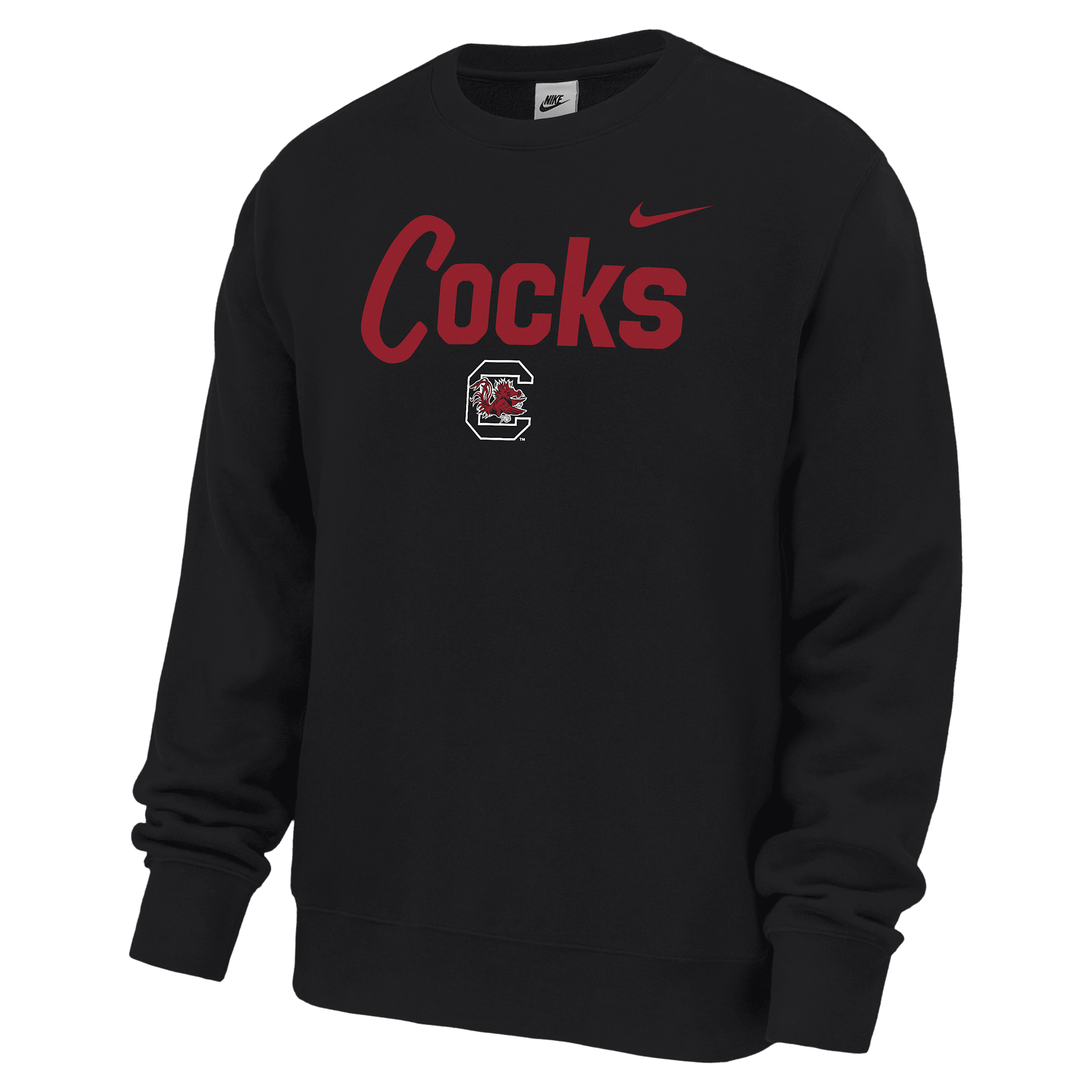 Nike Men's South Carolina Gamecocks Black Go Cocks Crewneck Sweatshirt, Medium