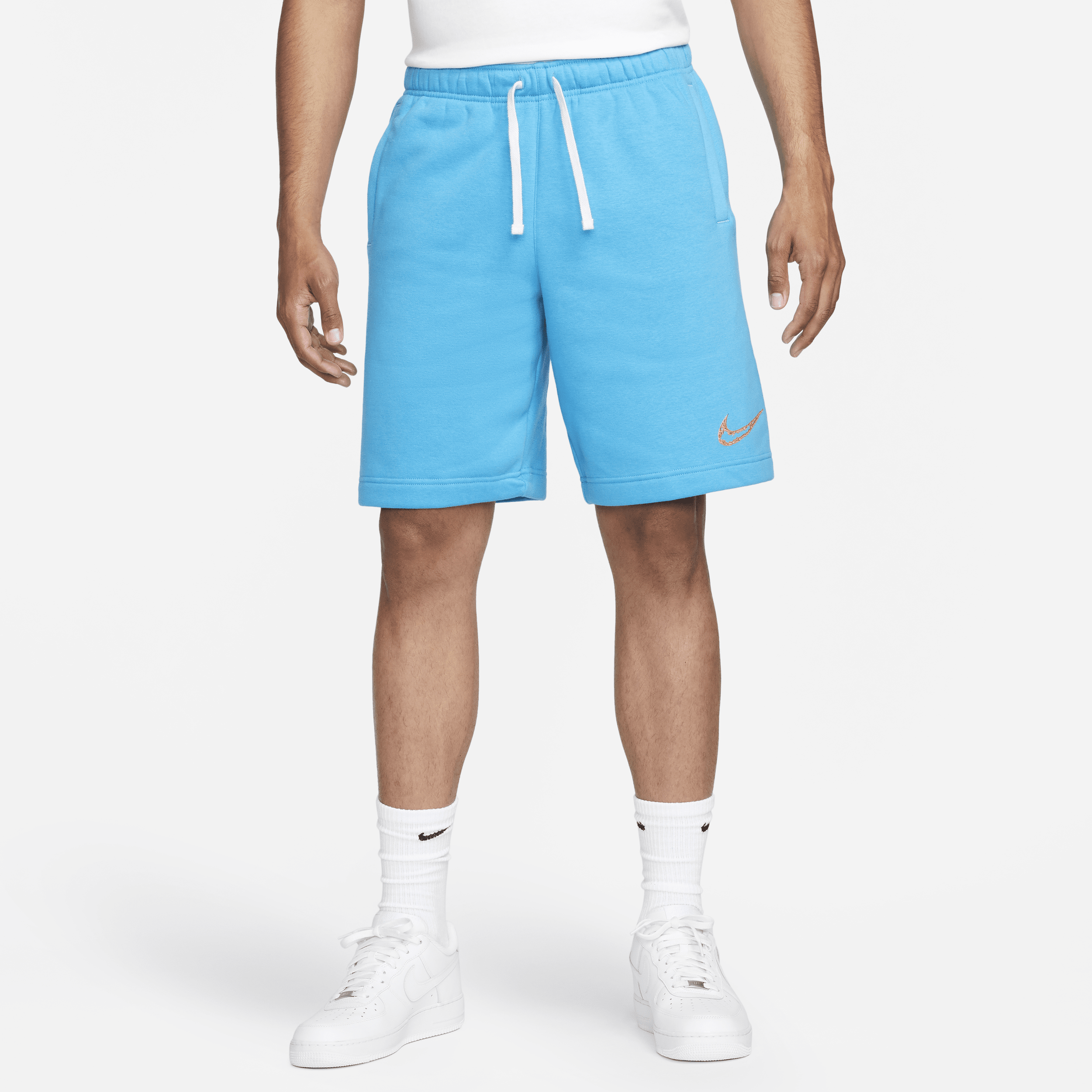 Nike Men's Club Fleece Shorts In Blue