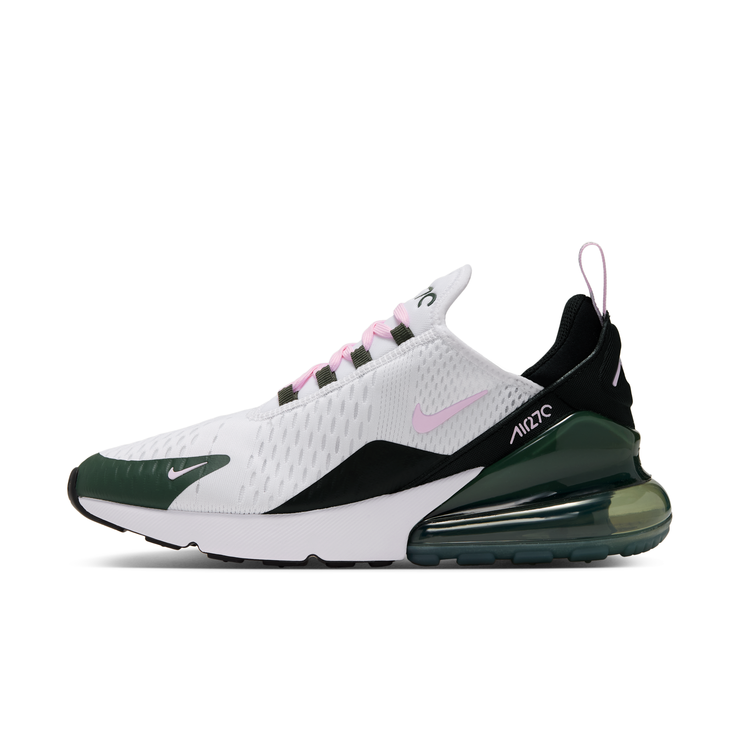 Nike Women's Air Max 270 Sneakers (White/Black/Pink) - Size 7.5 M