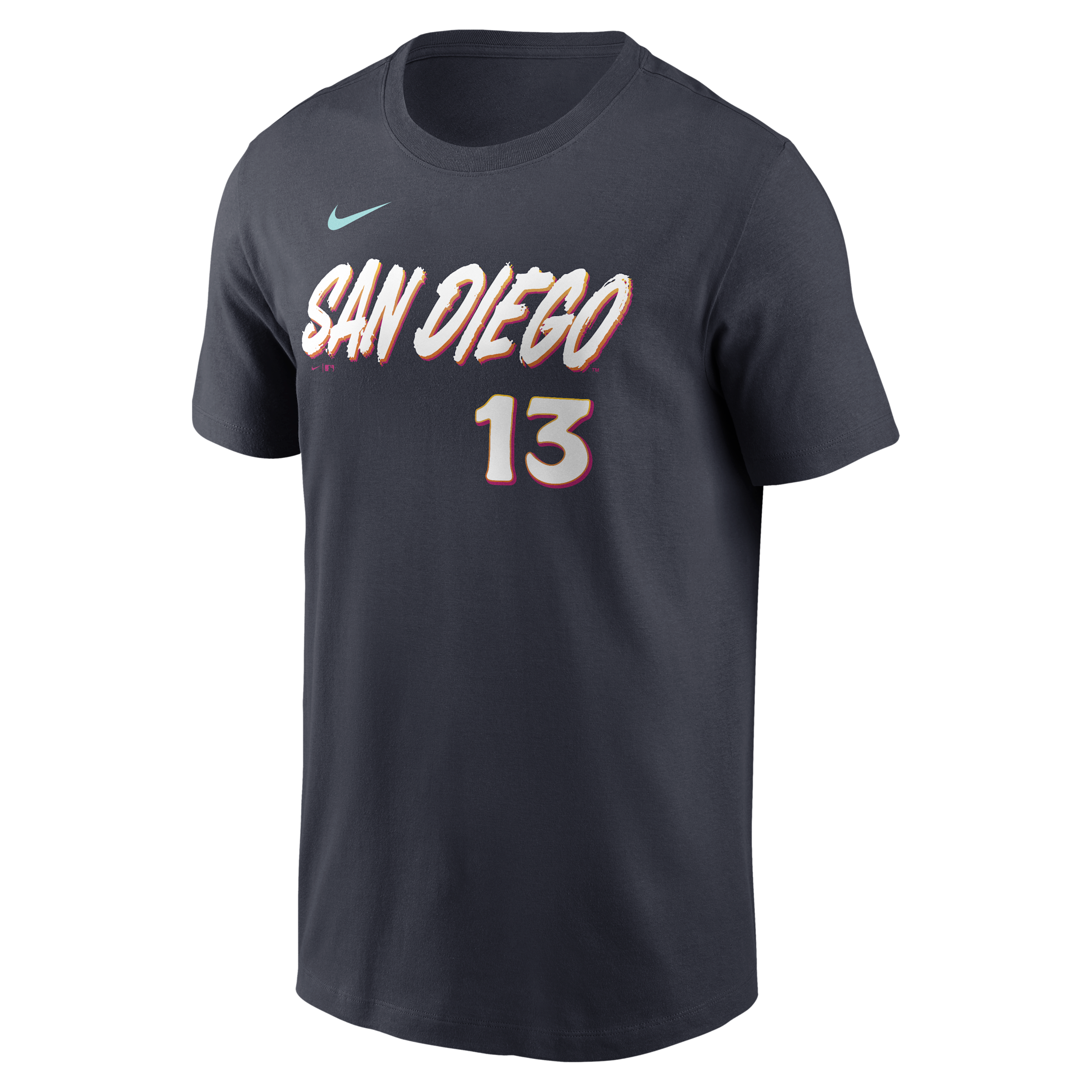 Nike Men's Manny Machado Black San Diego Padres 2026 City Connect Name & Number T-Shirt - Black