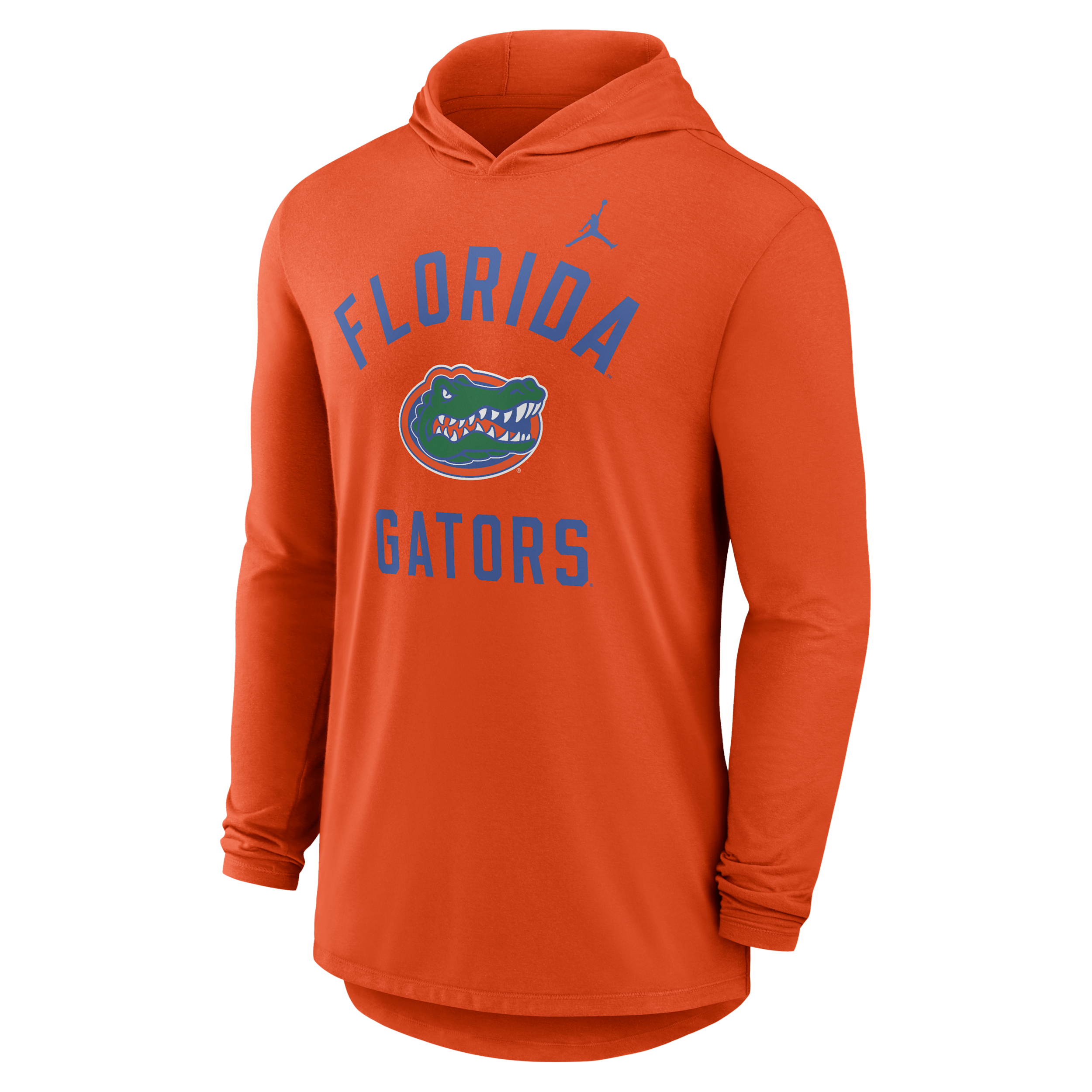 Jordan Men's Florida Campus Arch Brand Dri-fit College Long-sleeve Hooded T-shirt In Red
