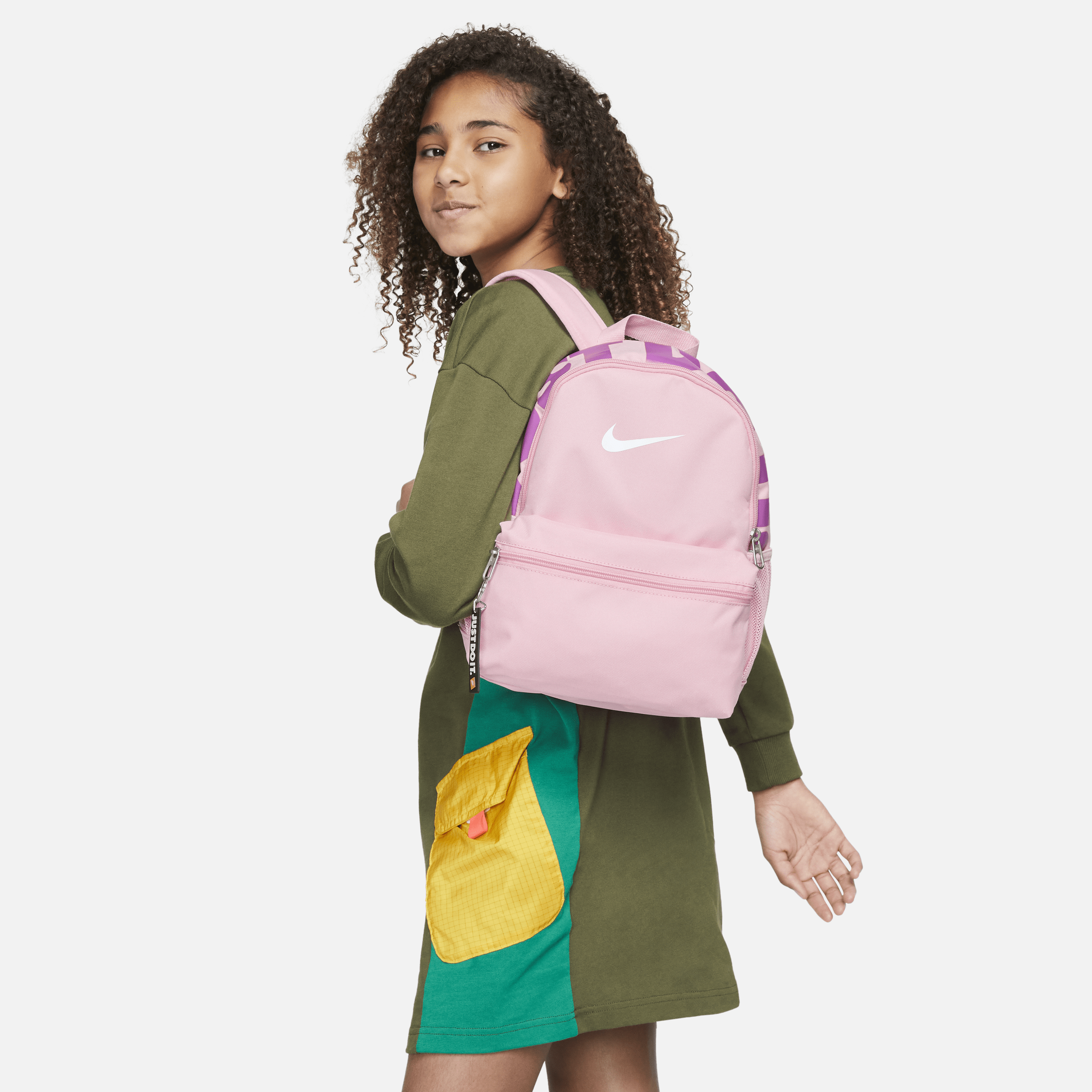 Nike Brasilia Jdi Kids' Mini Backpack (11l) In Pink