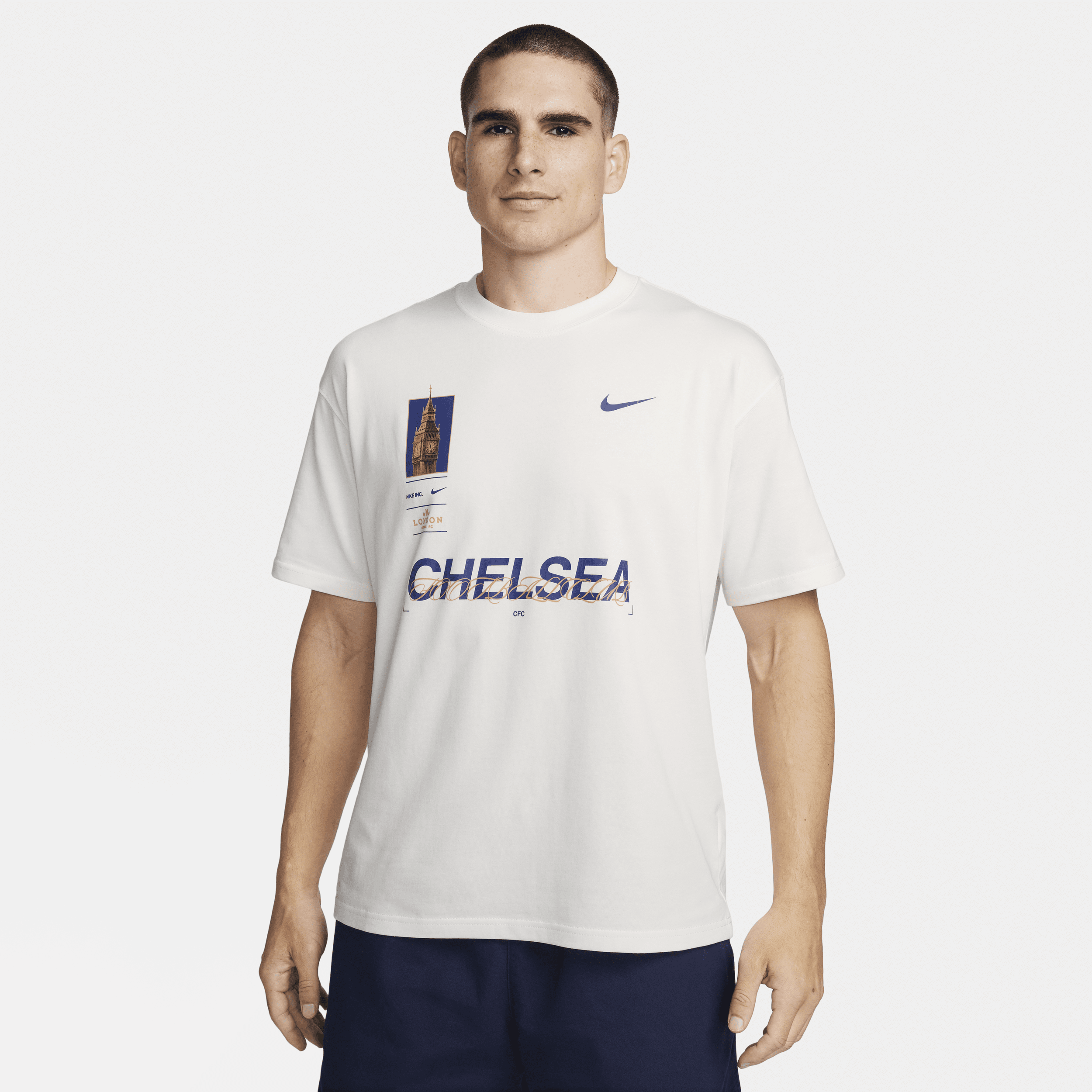 Nike Chelsea Fc  Men's Max90 Soccer T-shirt In White