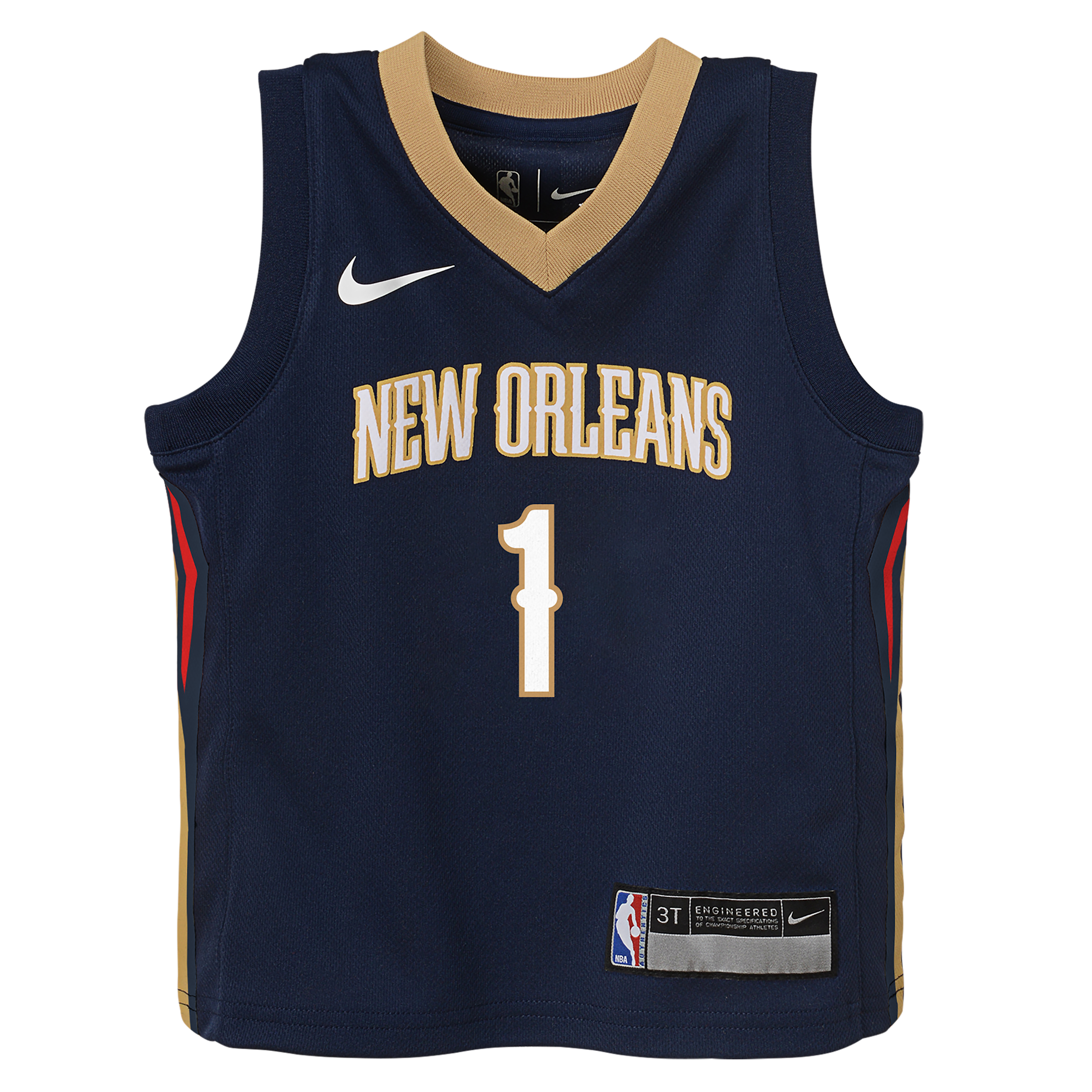 New Orleans Pelicans Zion Williamson Icon Edition Baby Nike NBA Bodysuit in Blue | I1BX6P00PELZW-NBO