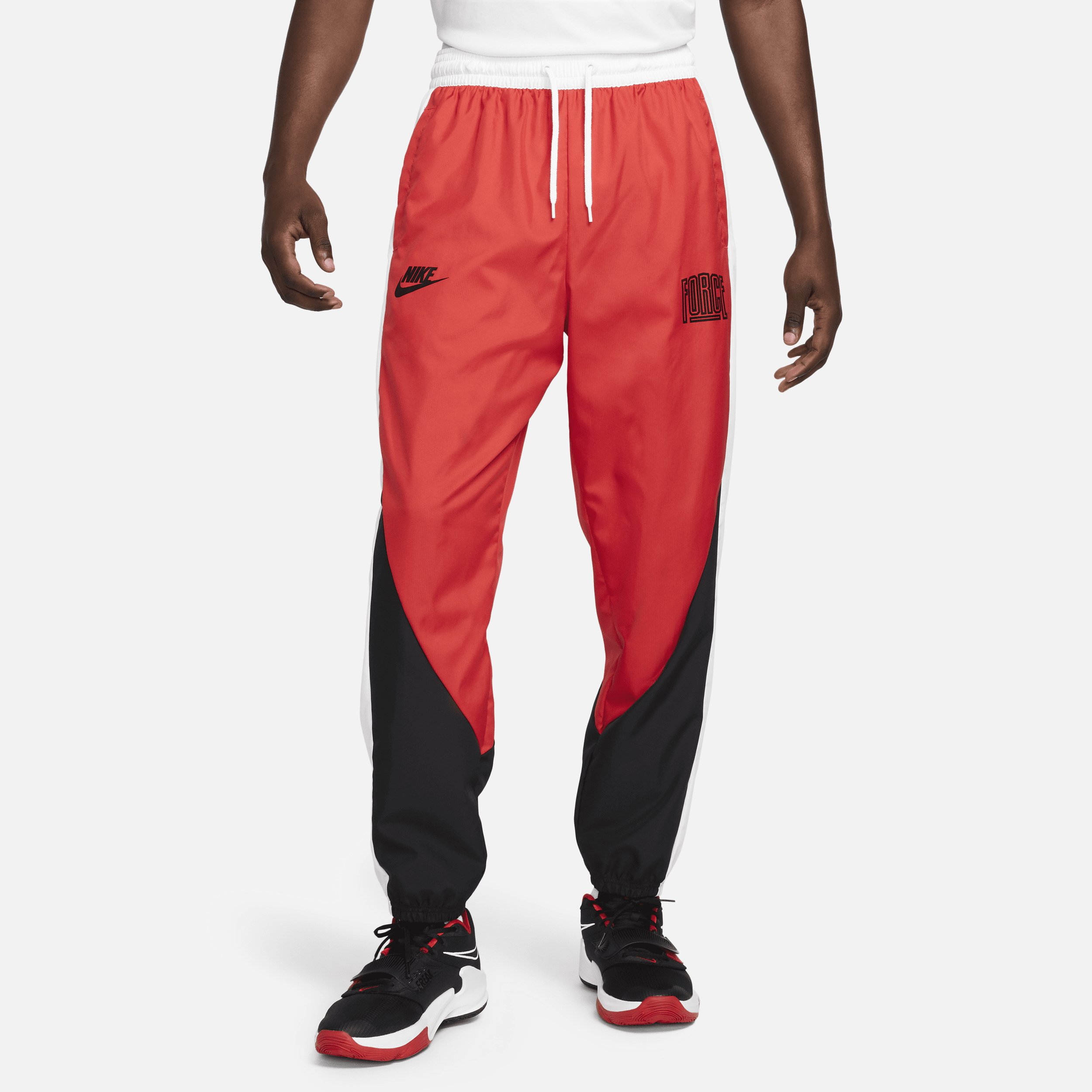 Shop Nike Men's Starting 5 Basketball Pants In Red