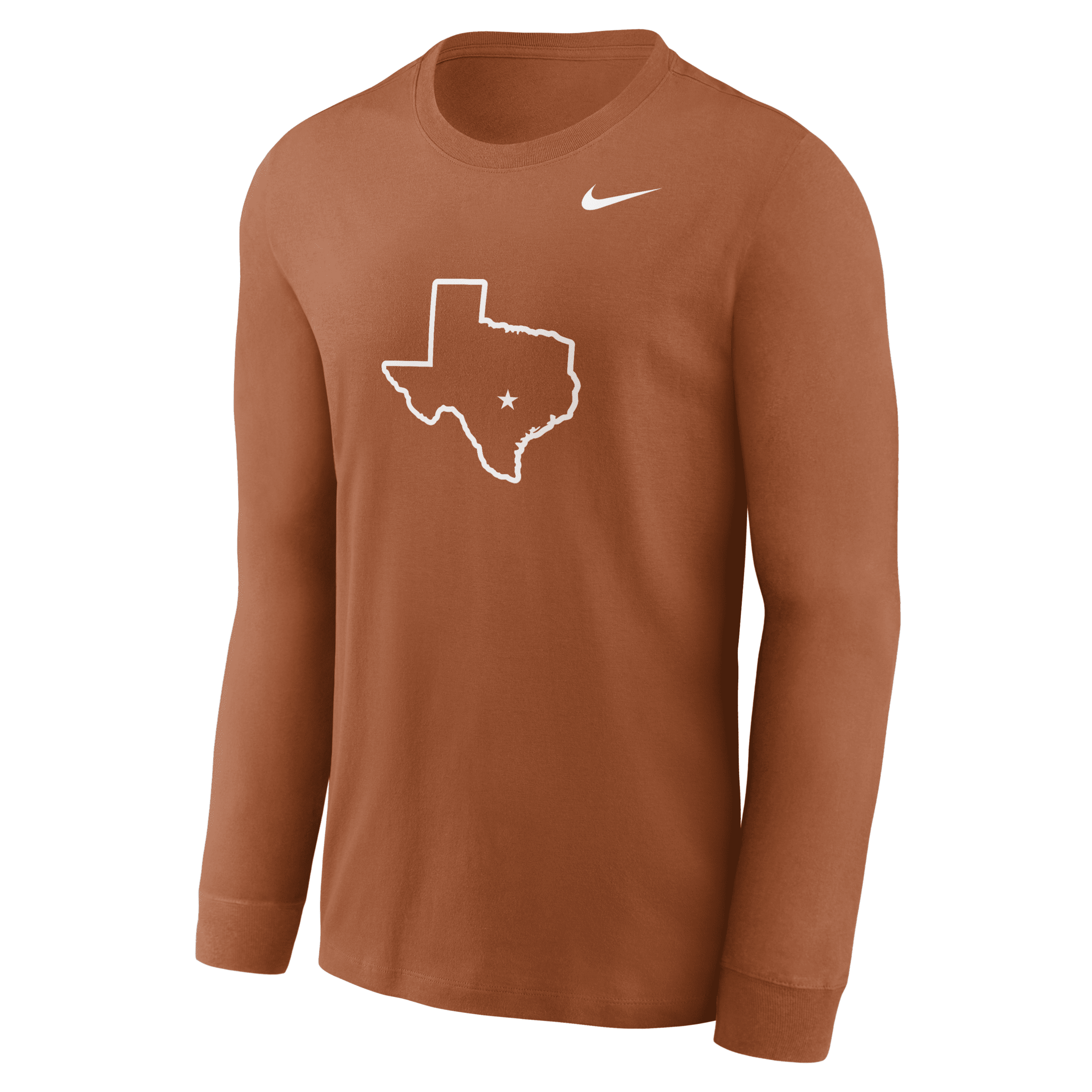 Nike Texas Longhorns Alternate Logo  Men's College Long-sleeve T-shirt In Brown