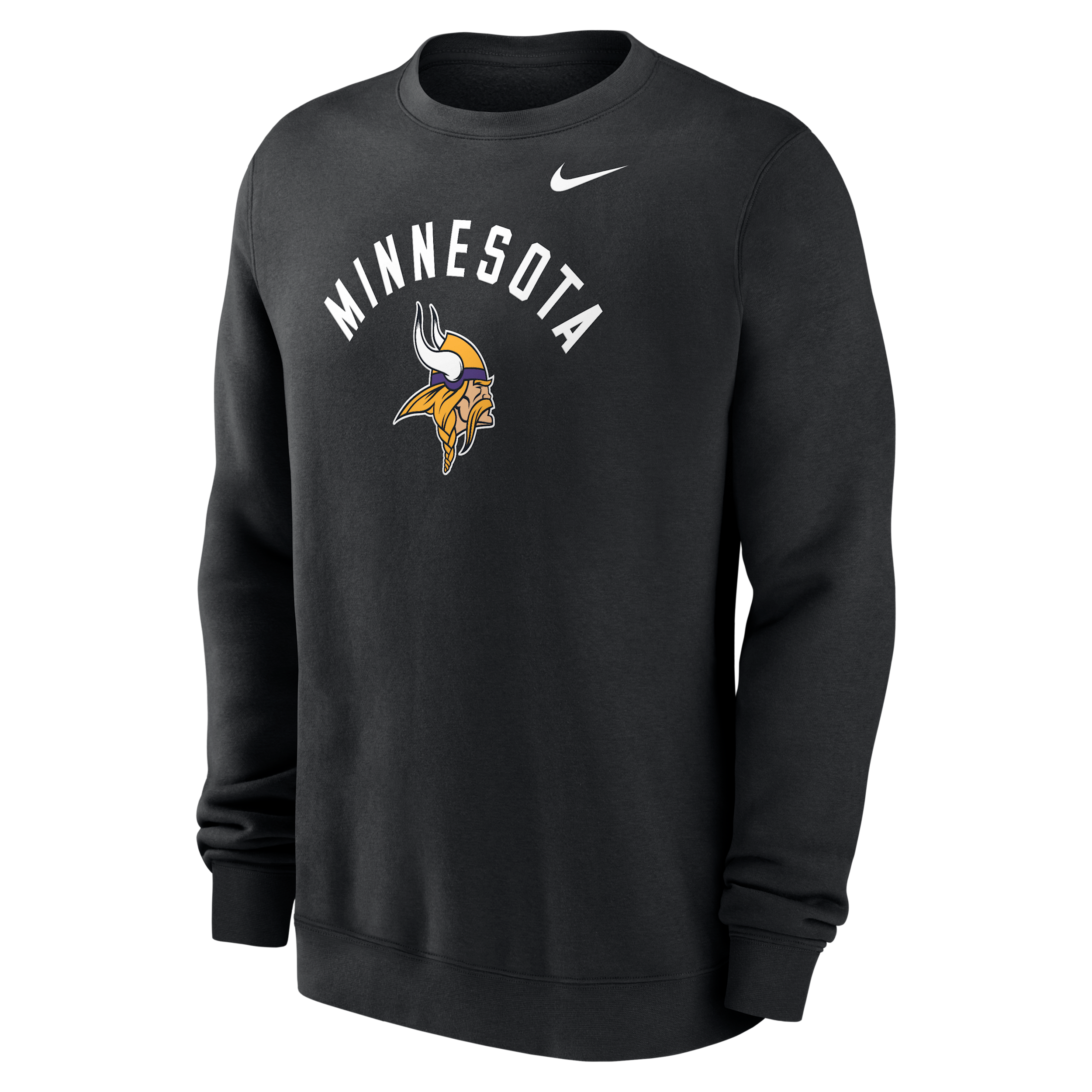 Nike Men's Black Minnesota Vikings Defensive Leader Club Fleece Sweatshirt - Black
