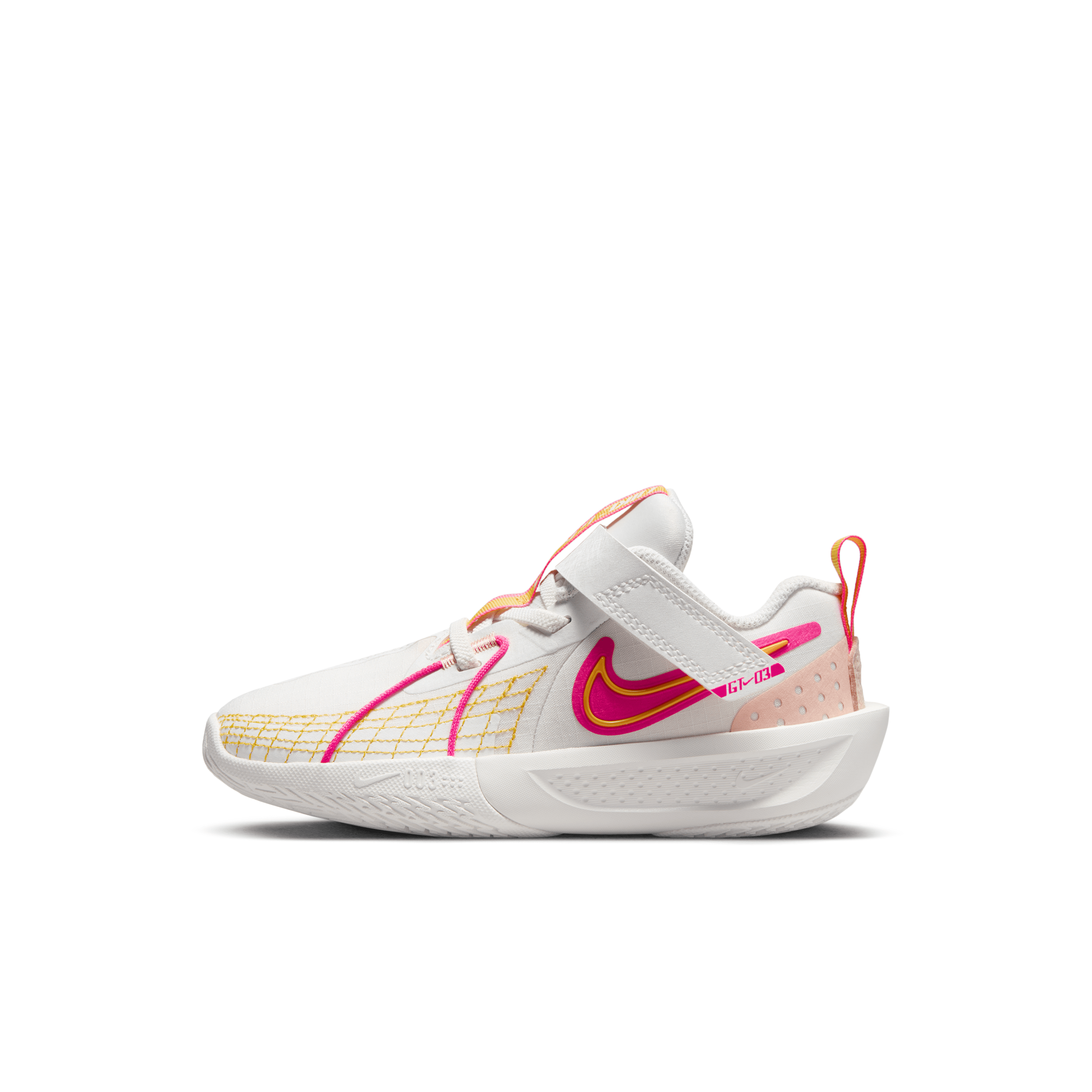 Shop Nike G.t. Cut 3 Little Kids' Basketball Shoes In White