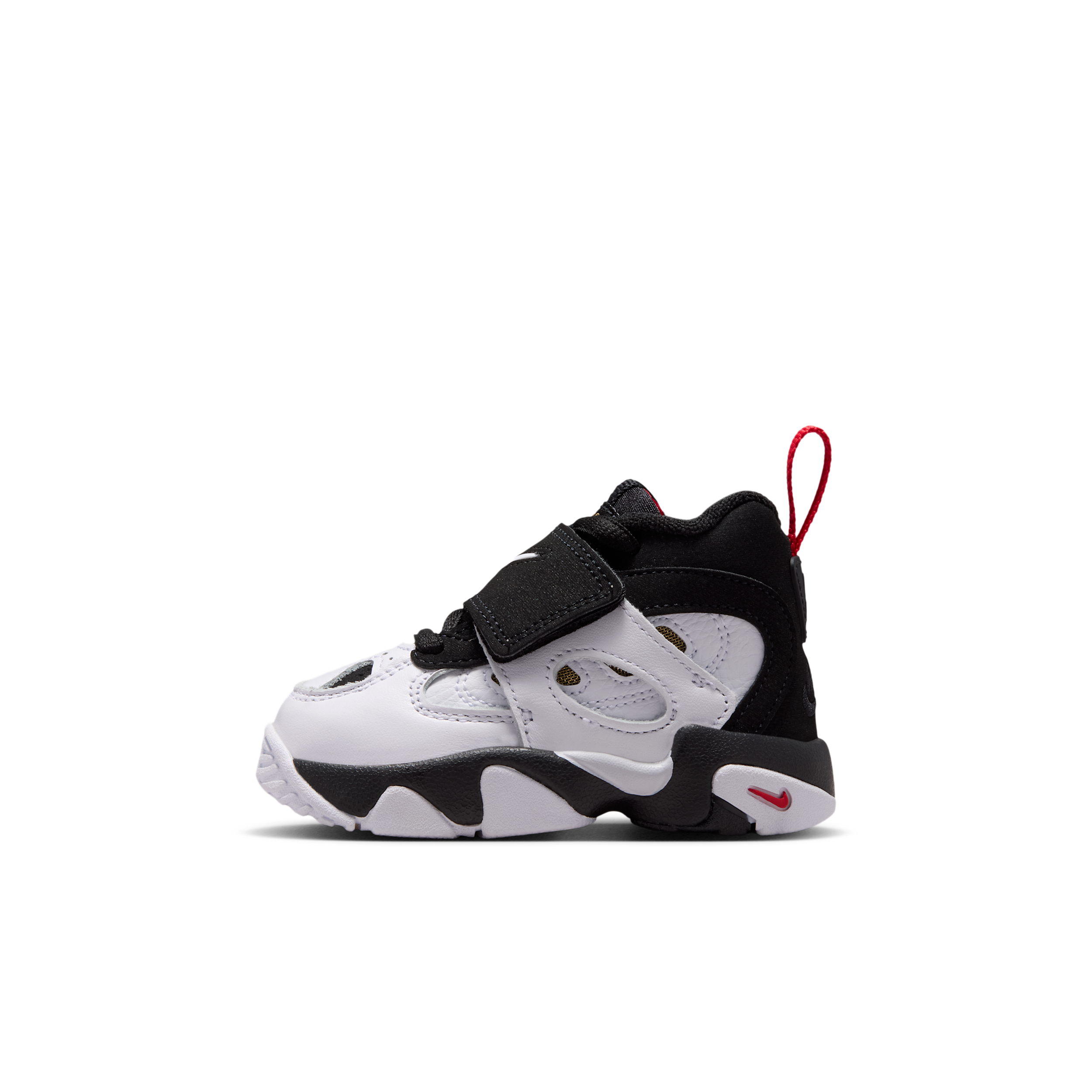 Nike Boys Air Diamond Turf II - Boys' Toddler Basketball Shoes - White / Gold / Black Size 10.0