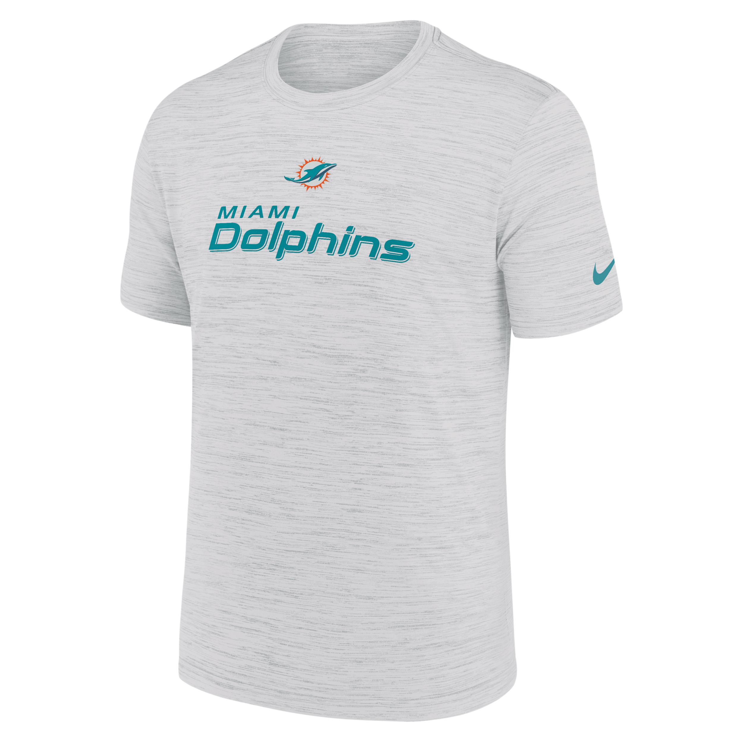 Miami Dolphins Velocity Nike Men's Dri-FIT NFL T-Shirt in White | NKPQ10A9P-X3B