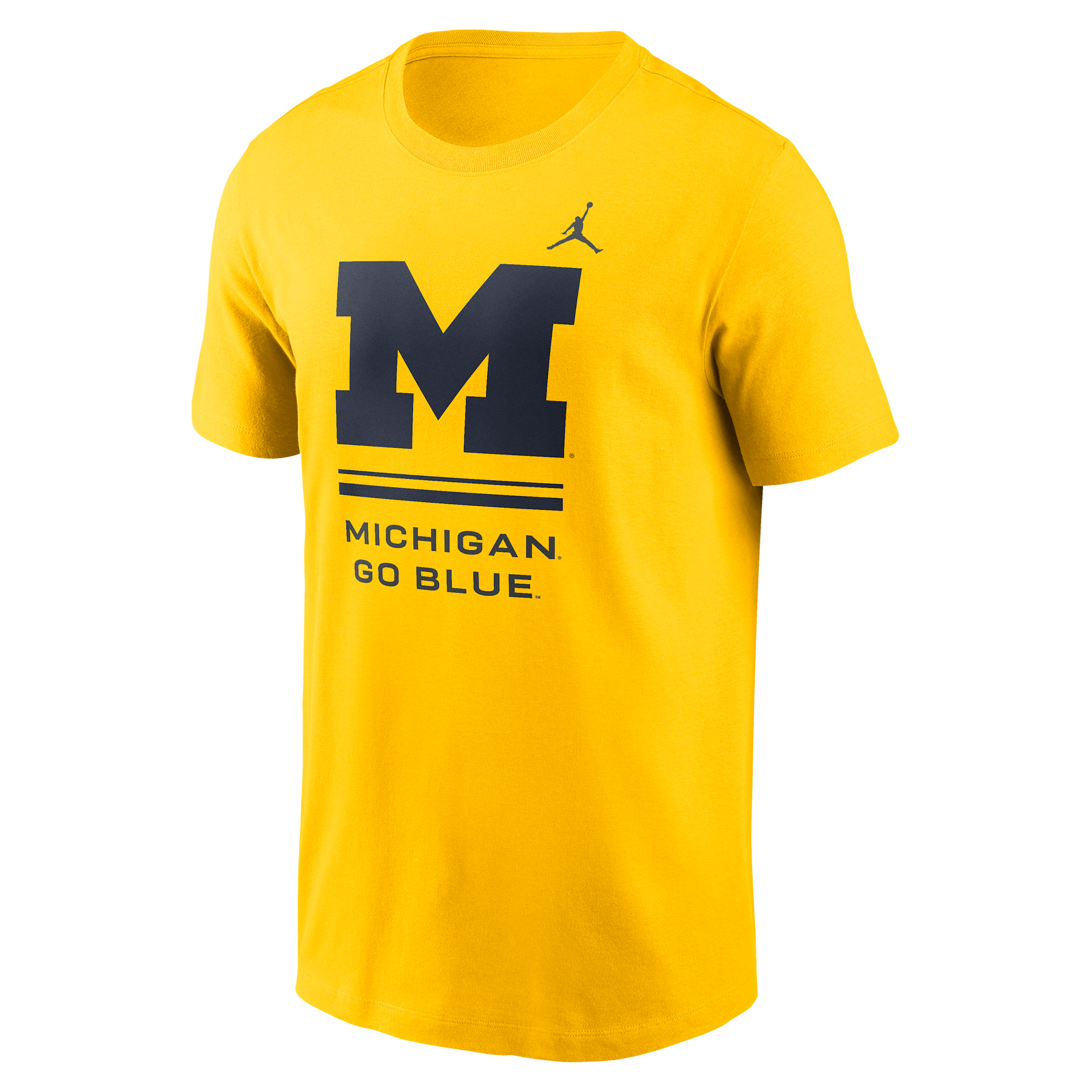 Men's Michigan Sideline Jordan Brand Dri-FIT College T-Shirt in Yellow | 0JET78HMWN-ZK0