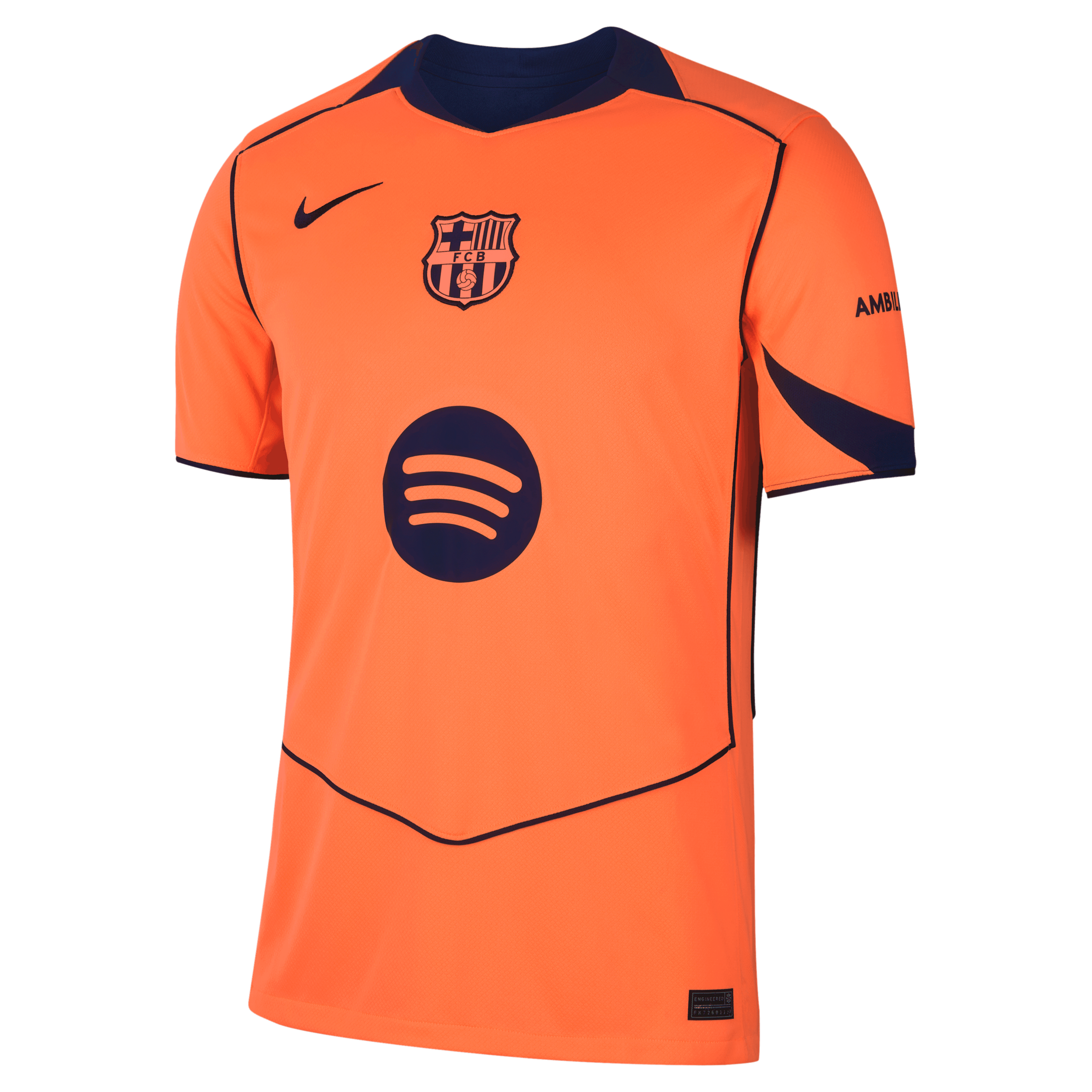 Nike Pedri Barcelona 2025/26 Stadium Third Men's Dri-fit Soccer Jersey In Orange