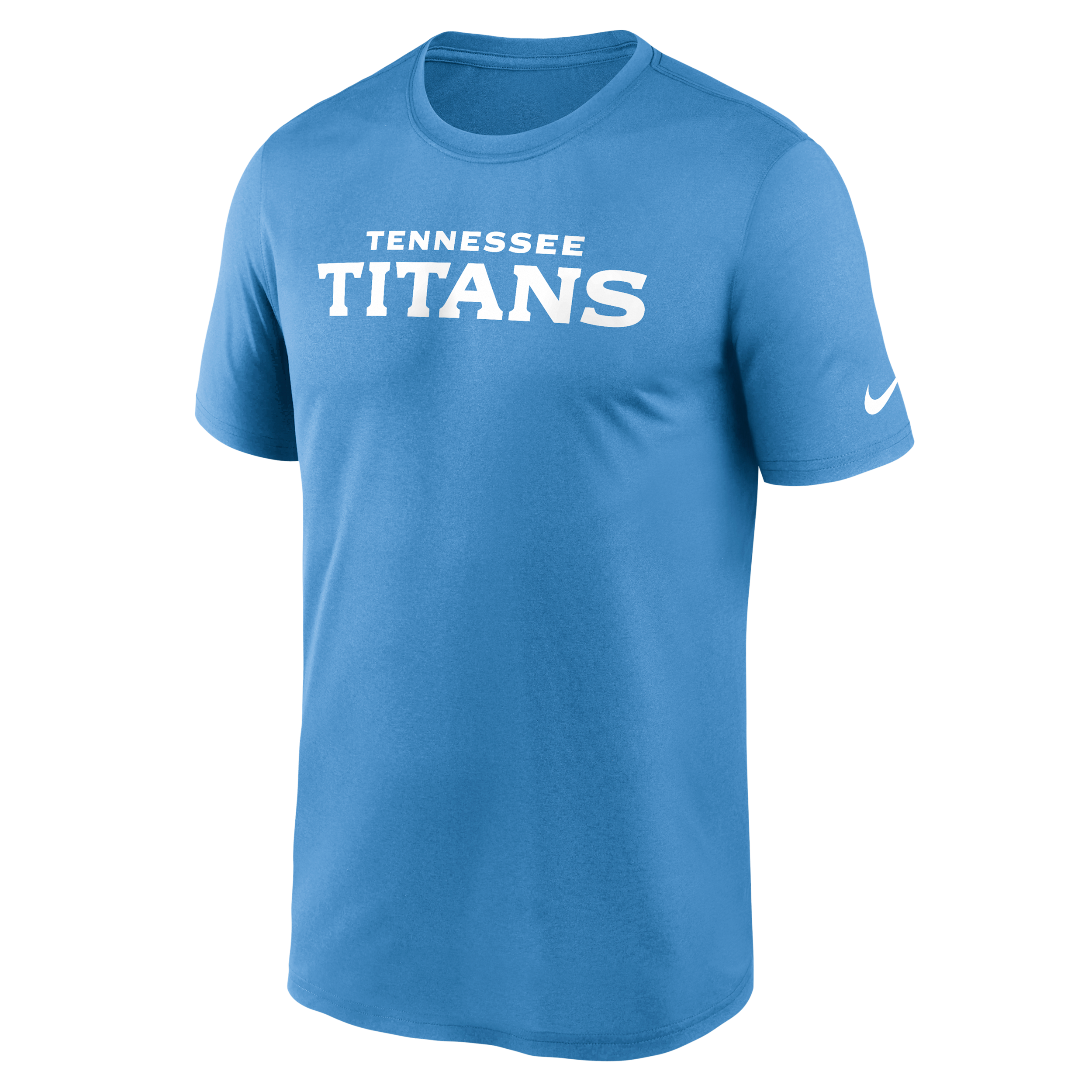 Tennessee Titans Primetime Legend Wordmark Nike Men's Dri-FIT NFL T-Shirt in Blue | NKGK4AI9V-497