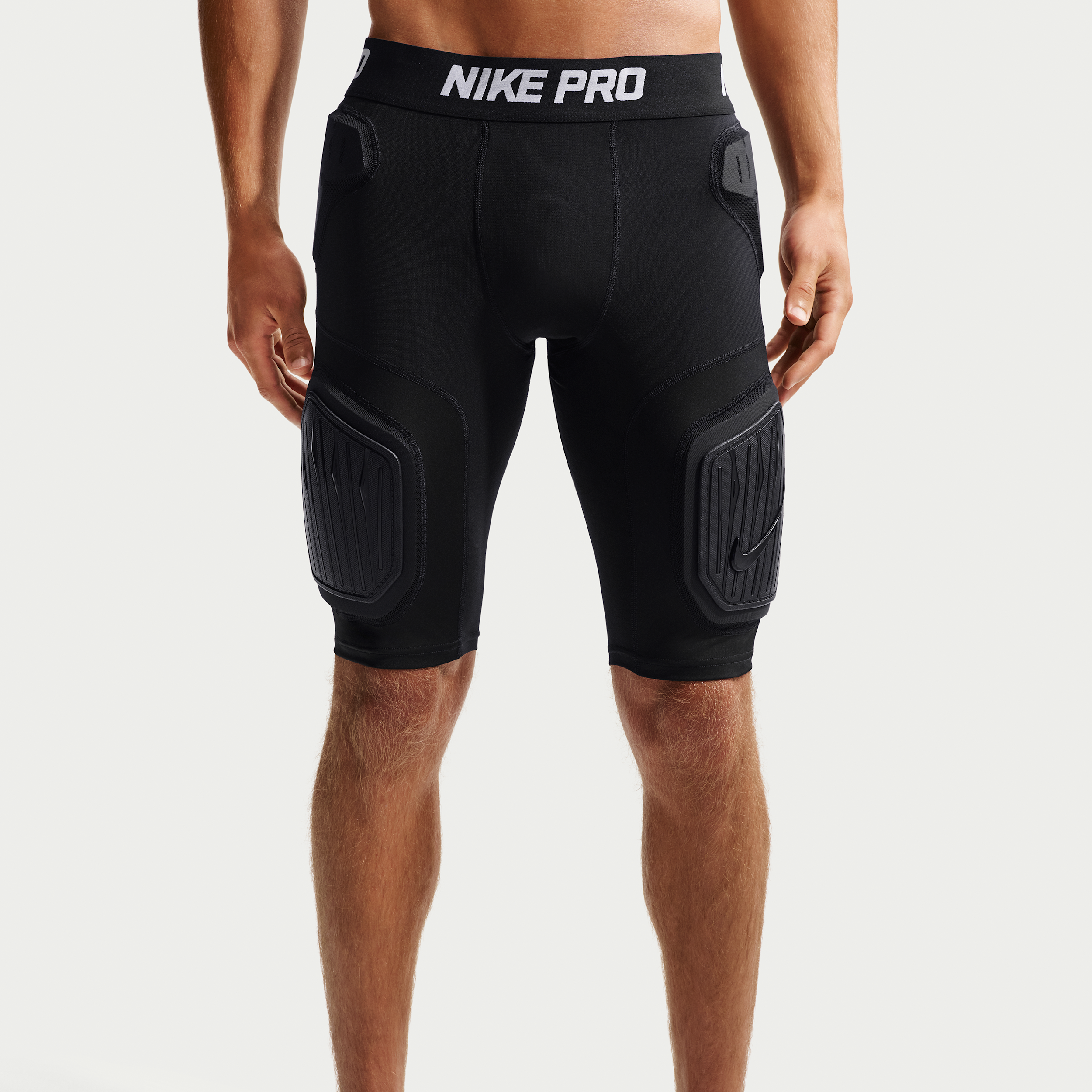 Nike Adult Pro Hyperstrong Football Short 2.0, Men's, Medium, Black/White