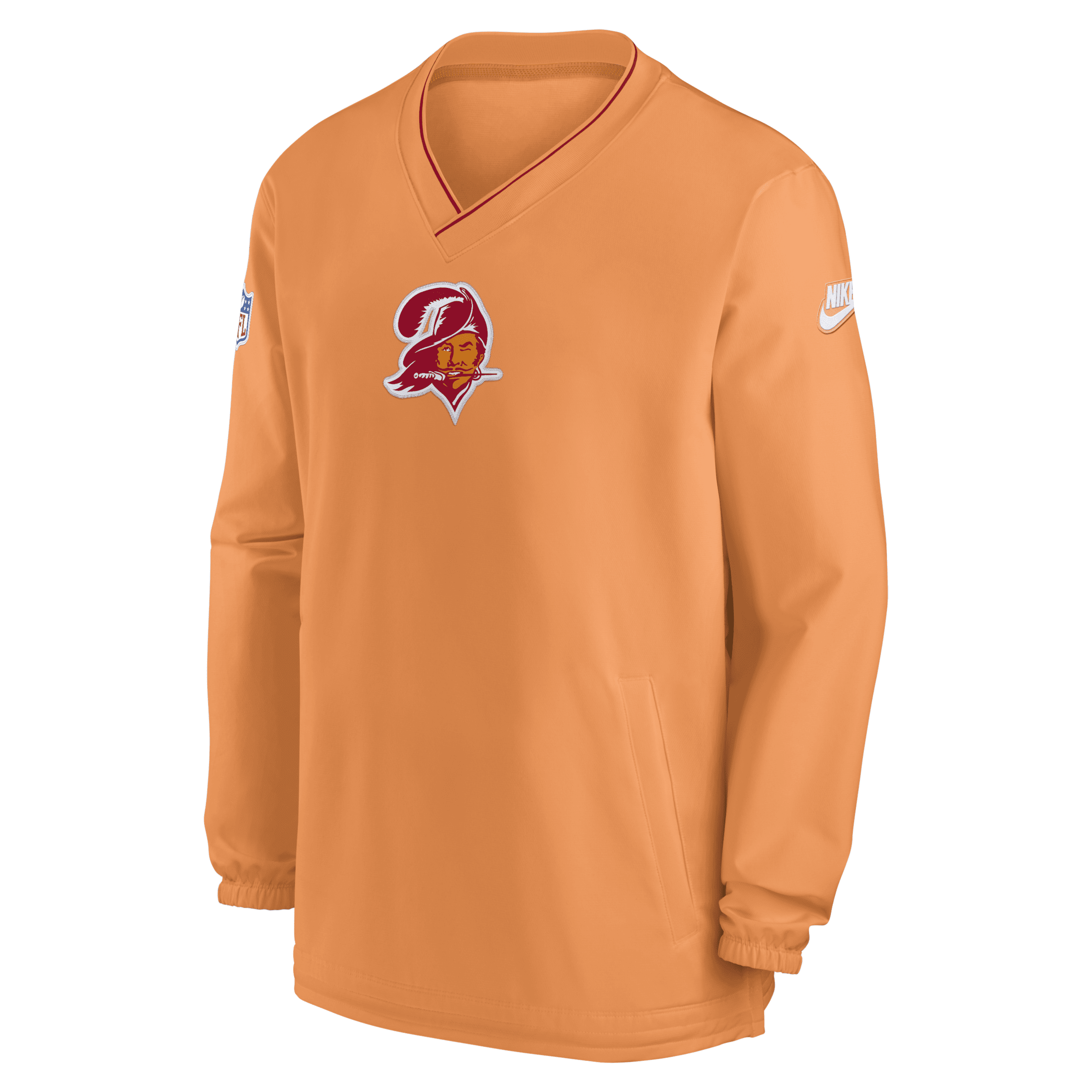 Nike Tampa Bay Buccaneers Logo  Men's Nfl Long-sleeve Windshirt In Orange