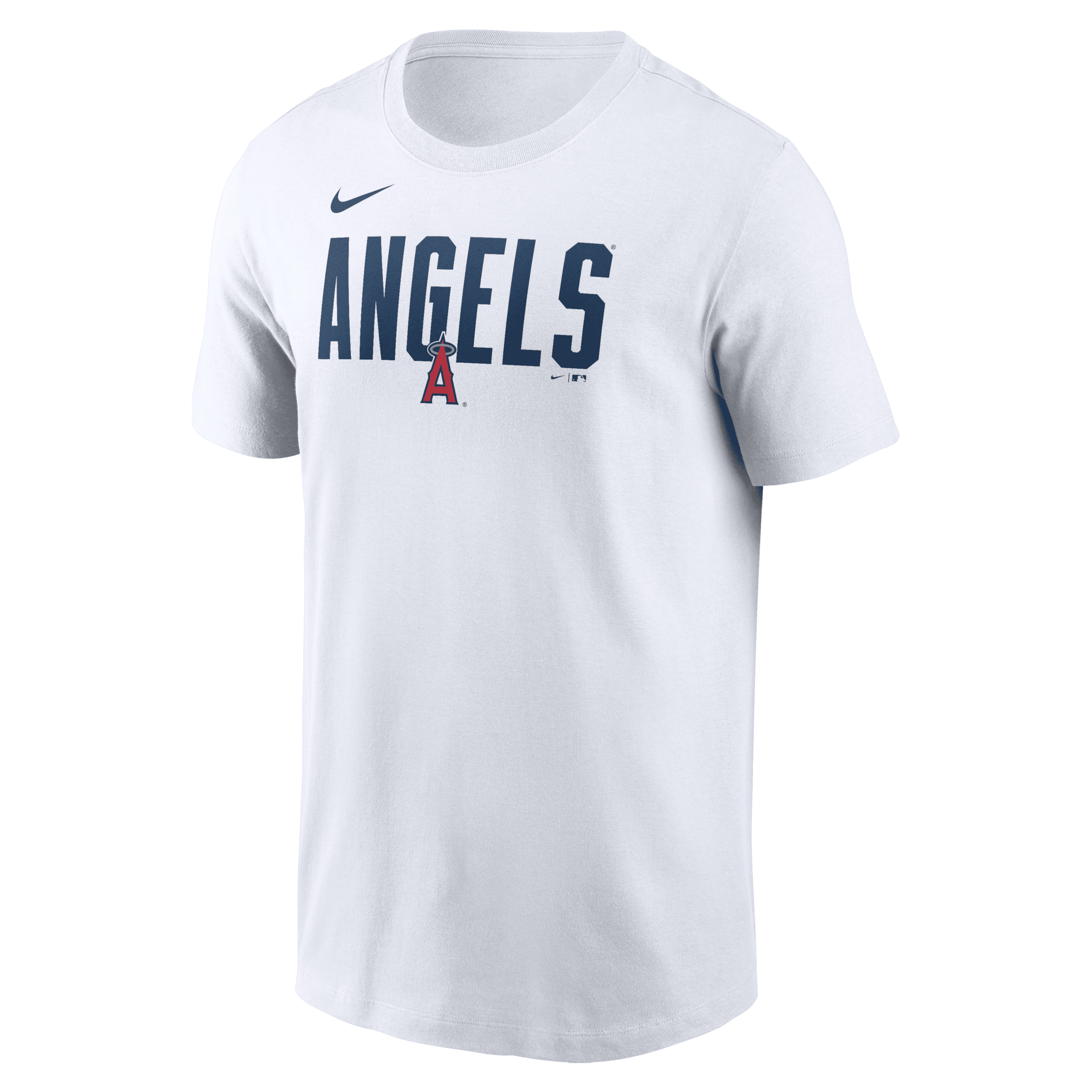 Shop Nike Los Angeles Angels Home Team Bracket  Men's Mlb T-shirt In White