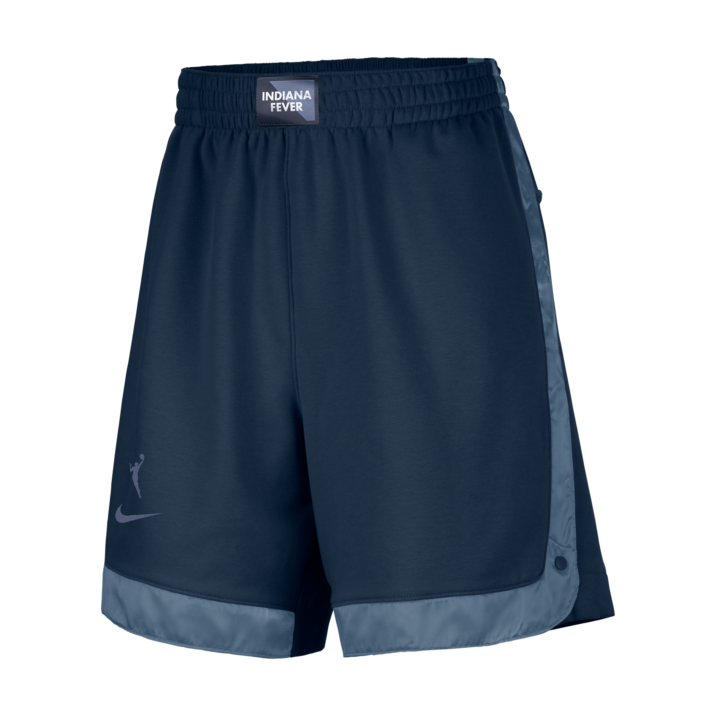 Nike Women's Navy Indiana Fever Fly Basketball Tri-blend Fleece Shorts In Blue