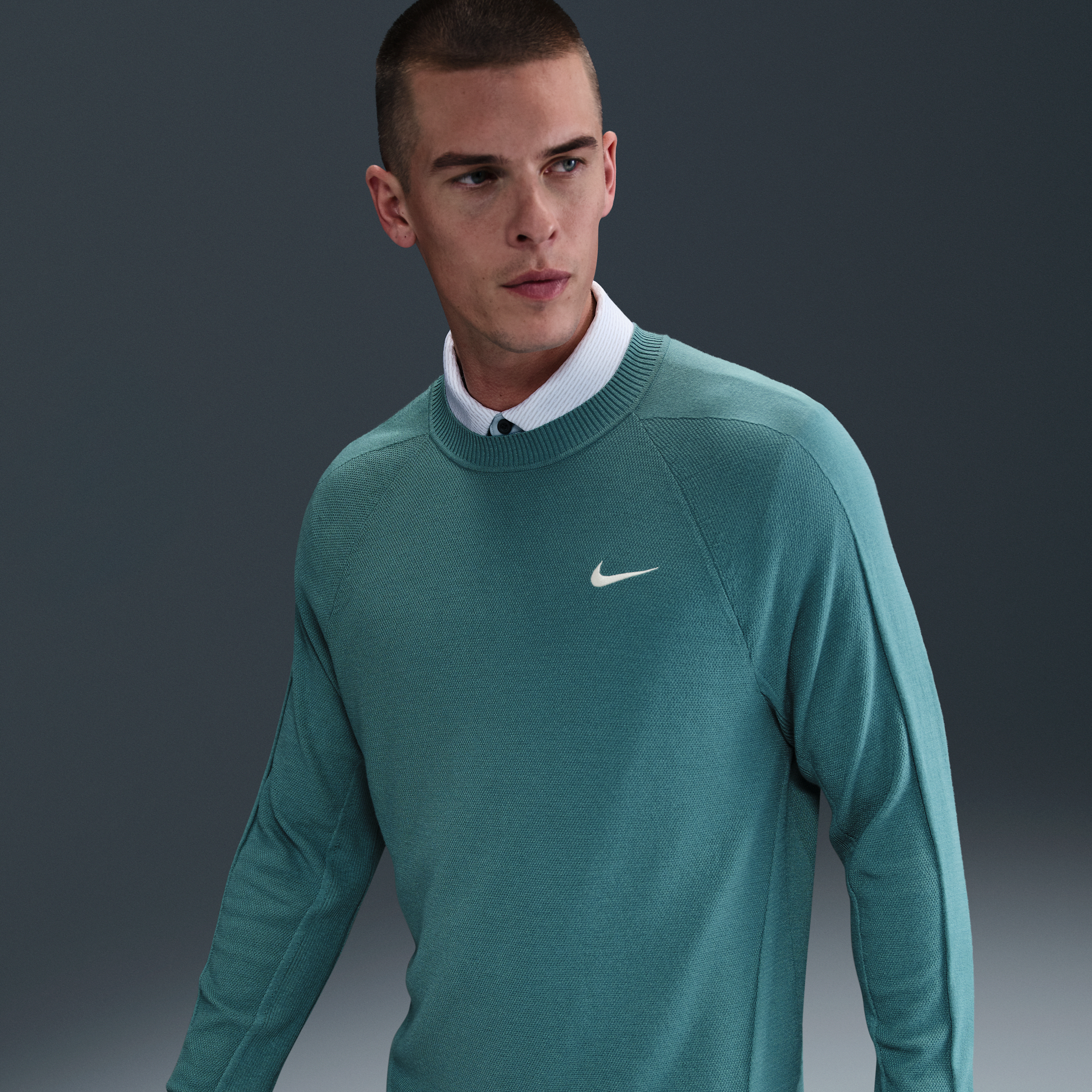 Nike Men's Tour Golf Sweater In Green
