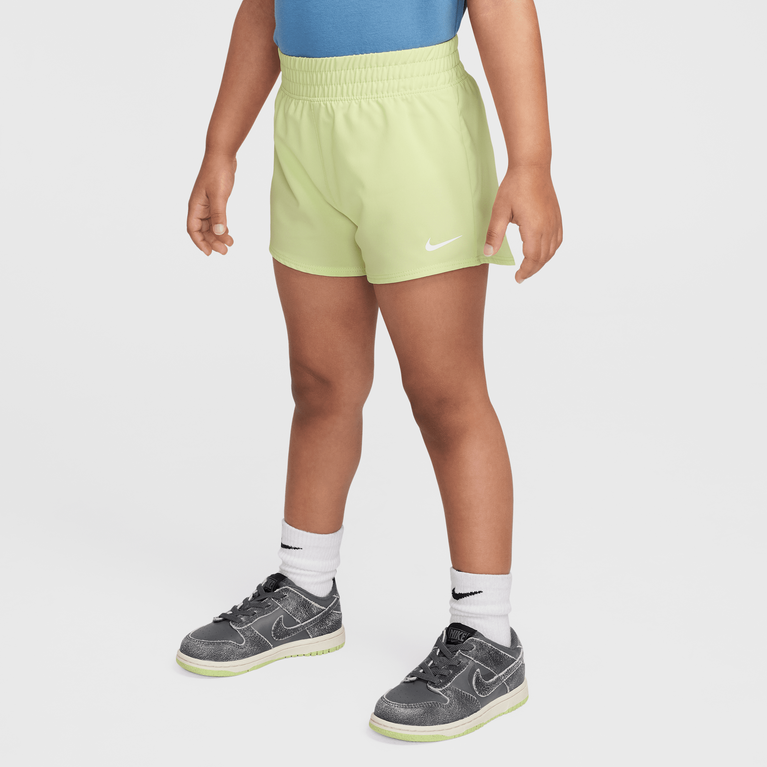 Nike Dri-fit One Toddler Woven Shorts In Yellow