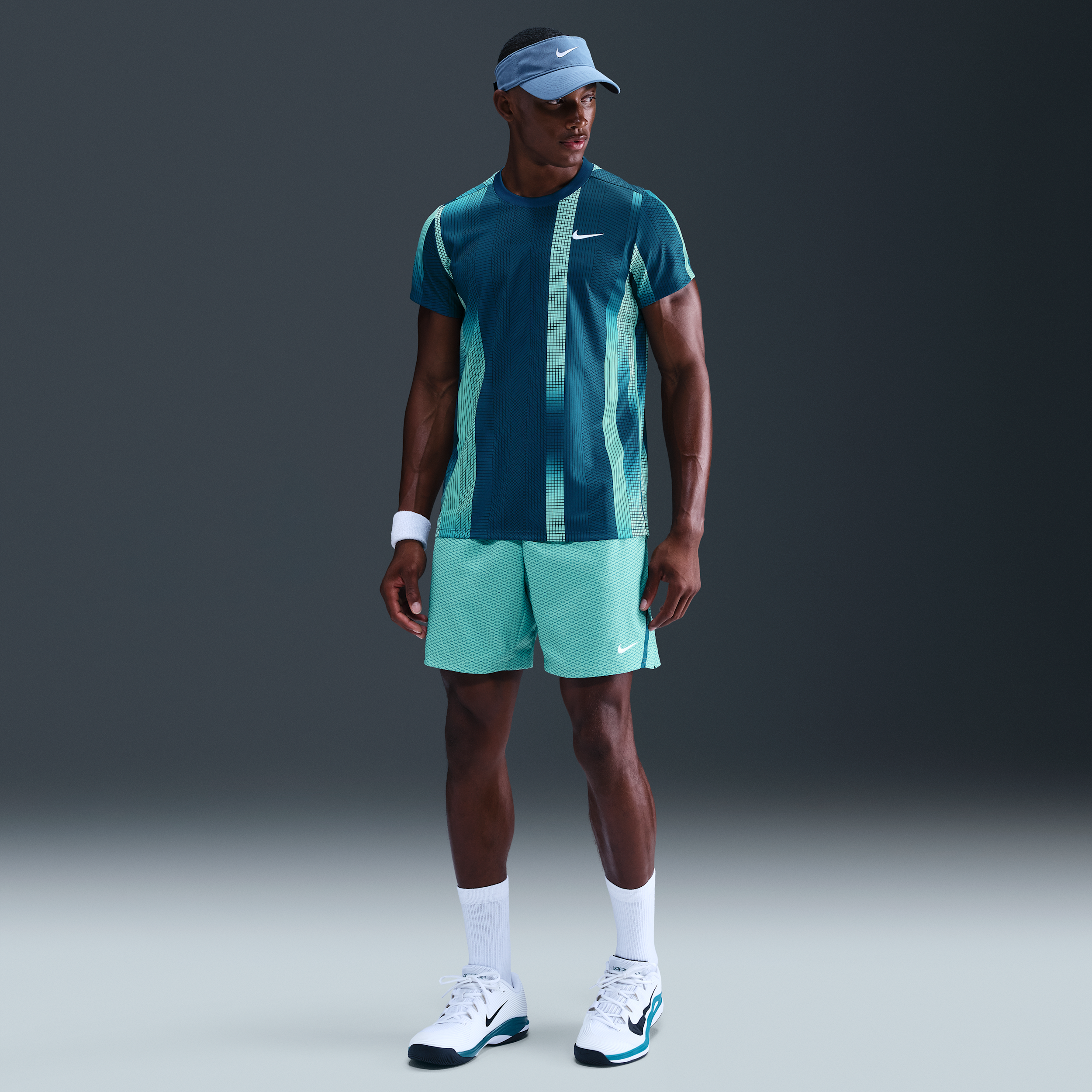 Nike Men's Court Victory Dri-fit 7" Tennis Shorts In Blue
