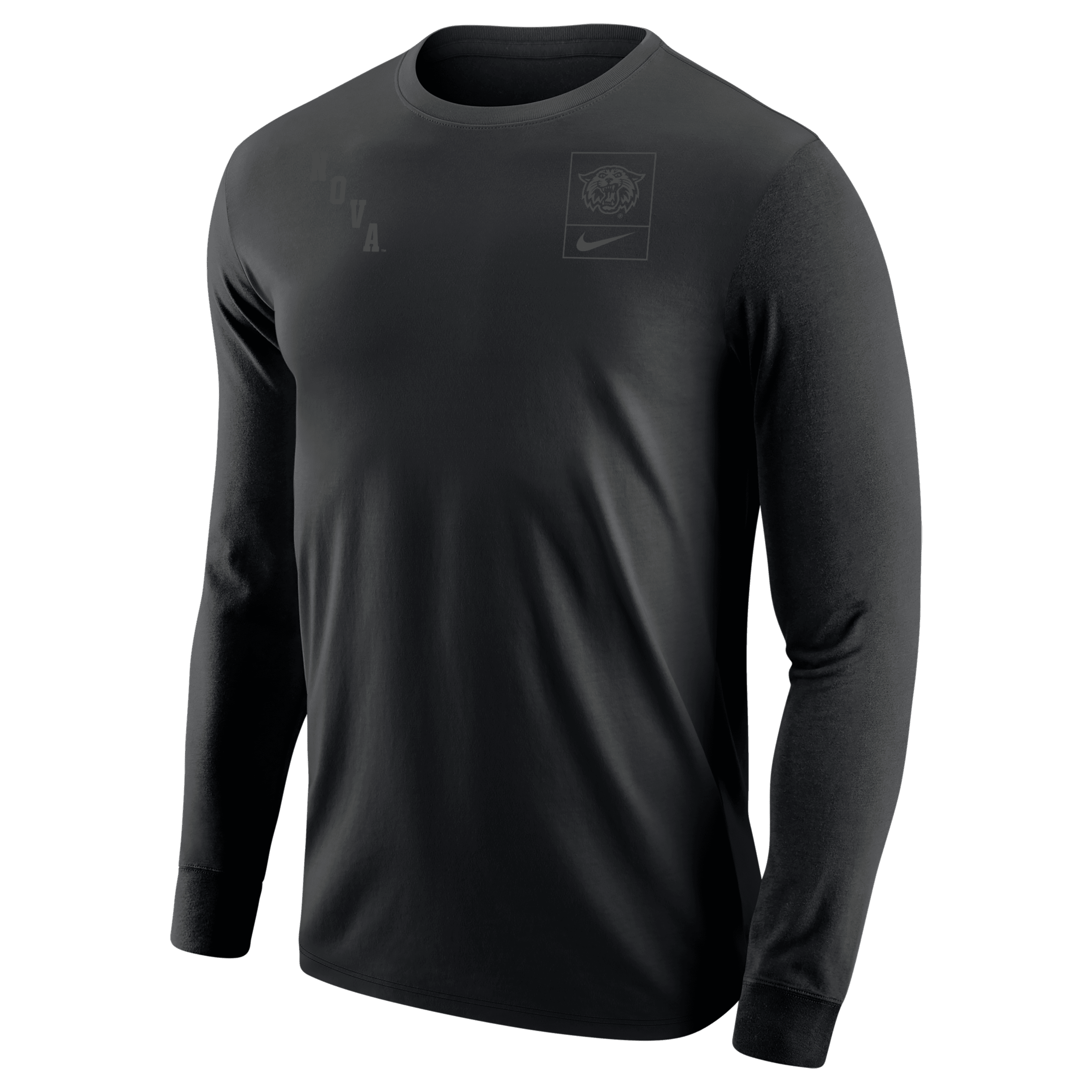 Nike Villanova Olive Pack  Men's College Long-sleeve T-shirt In Black