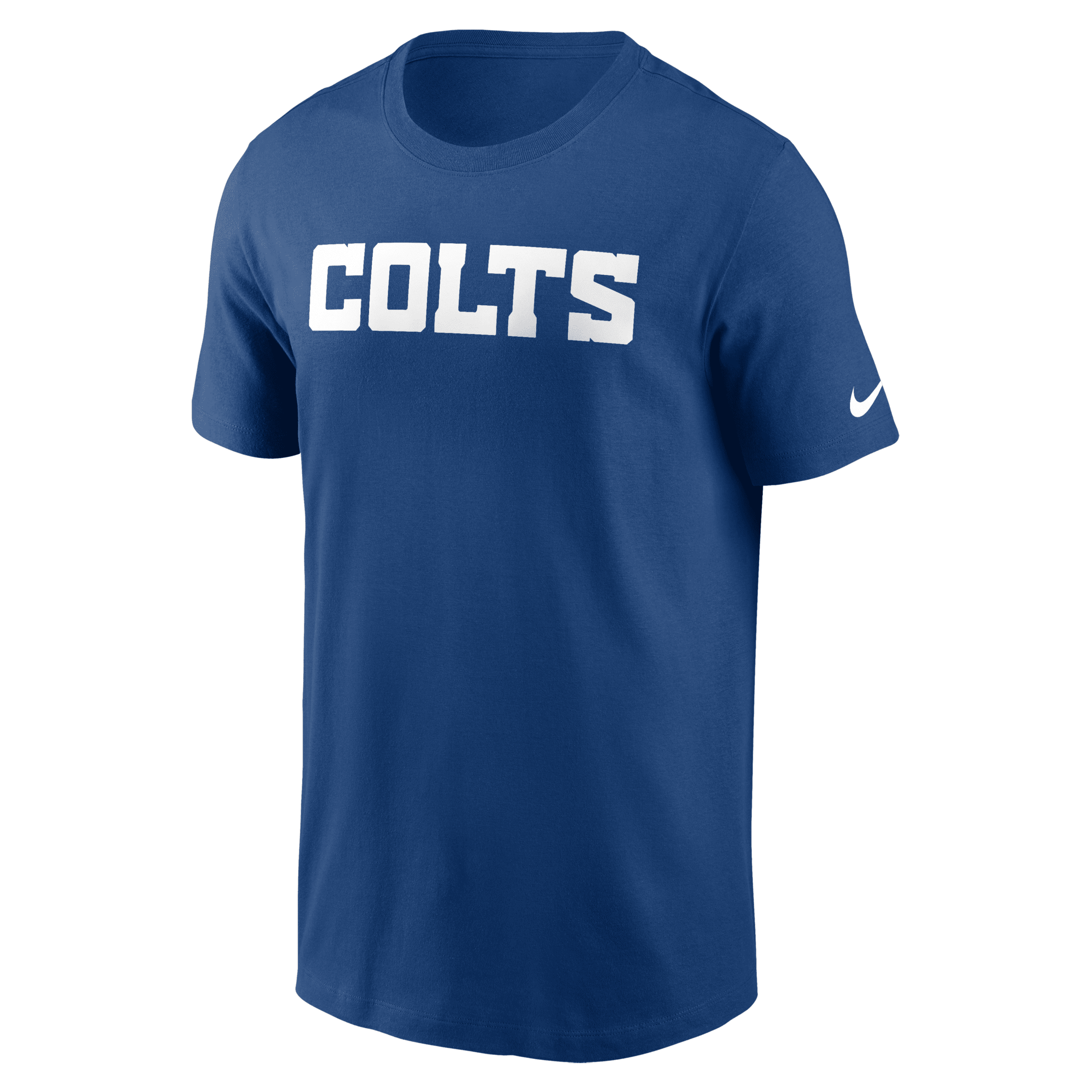 Nike Indianapolis Colts Primetime Wordmark Essential  Men's Nfl T-shirt In Blue