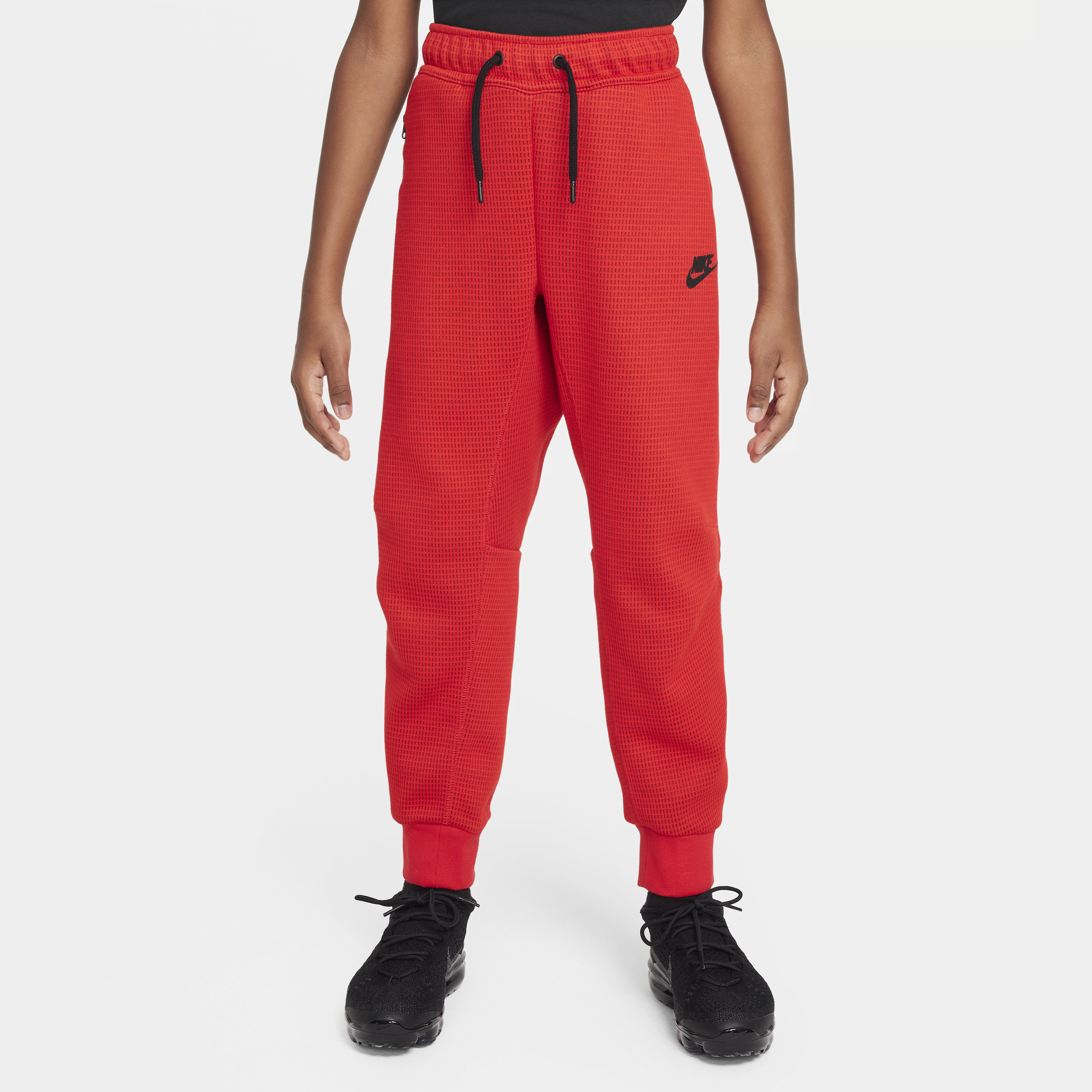 Shop Nike Sportswear Tech Fleece Big Kids' (boys') Winterized Pants In Red