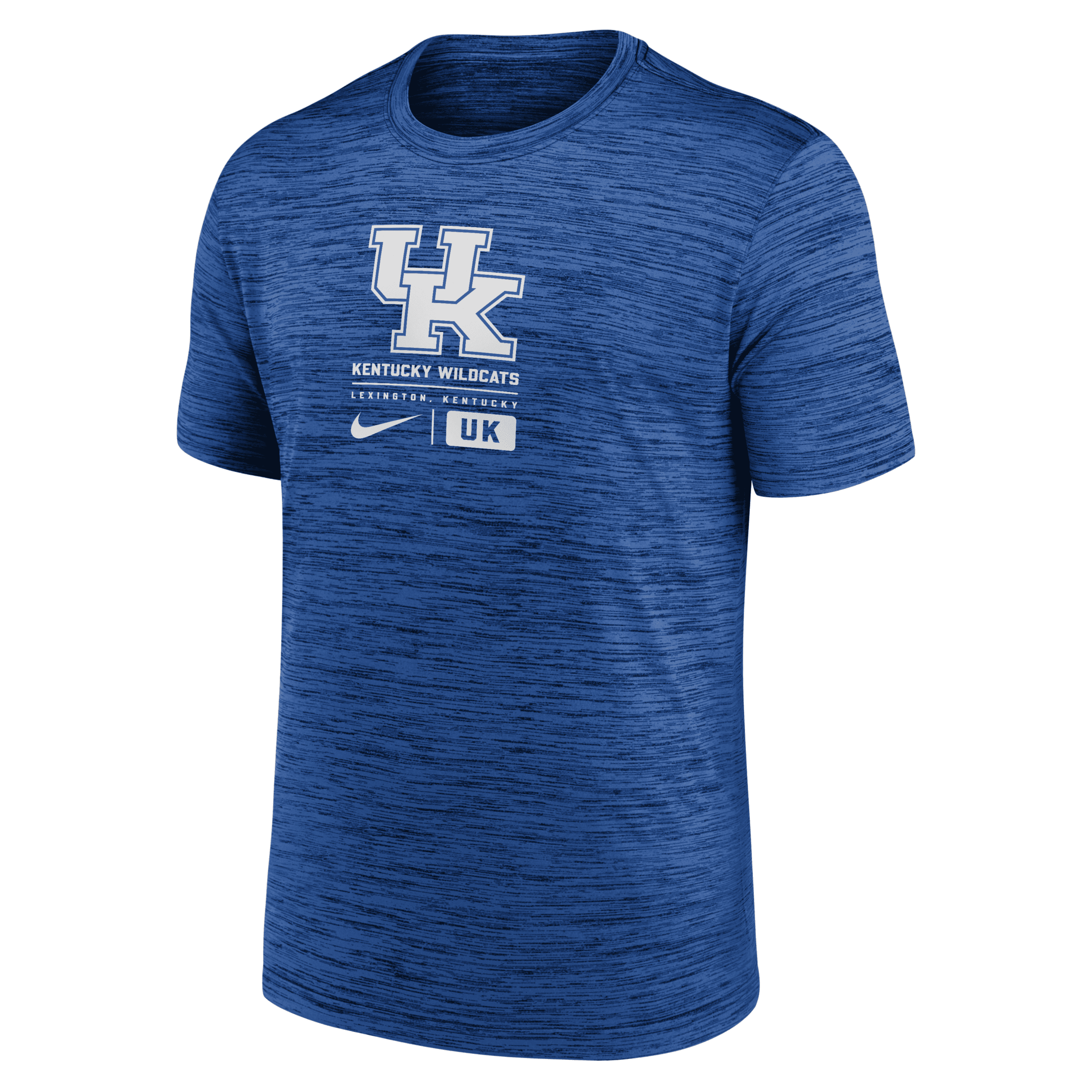 Nike Kentucky Wildcats Campus Center Block Velocity Men's Dri-fit College T-shirt In Blue
