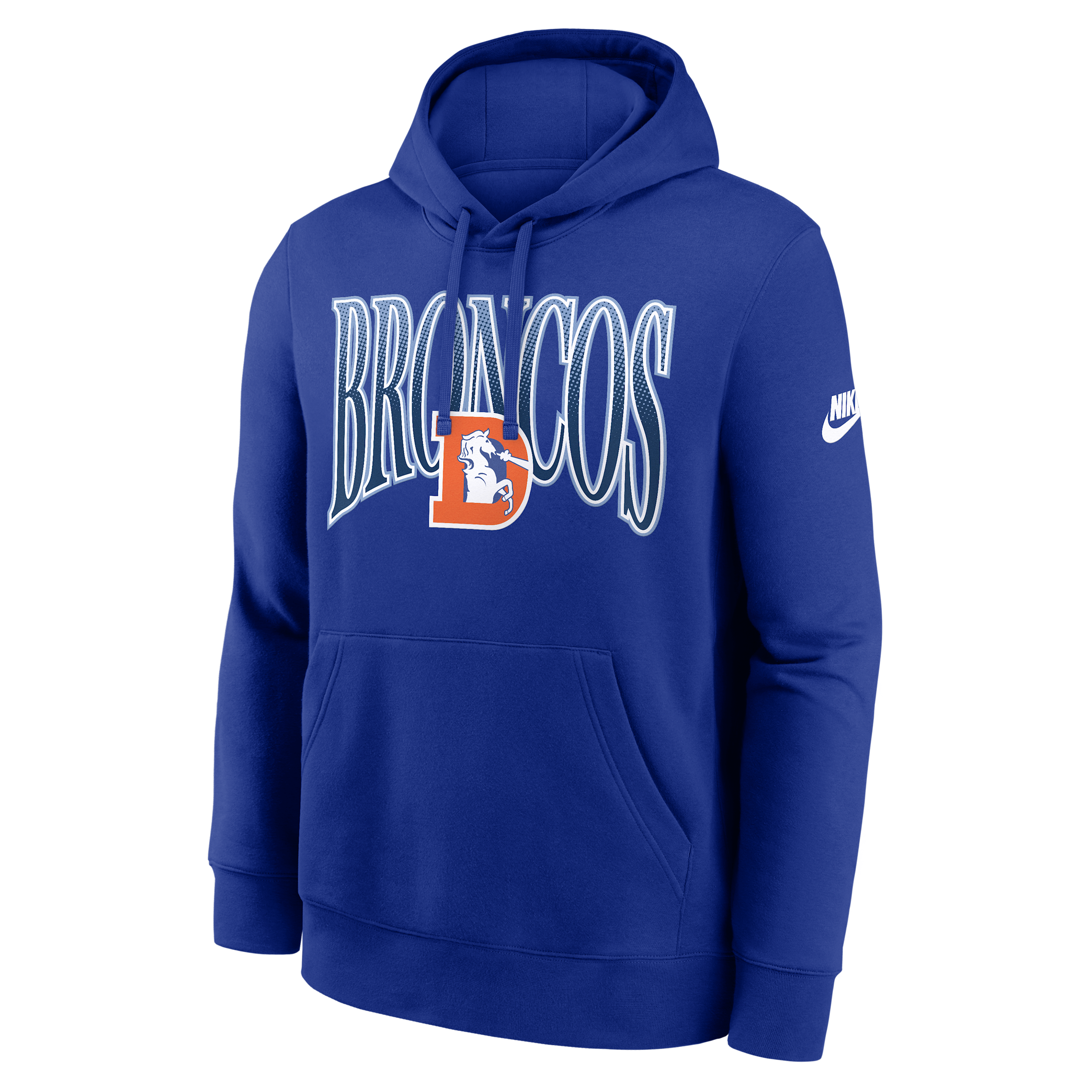Nike Denver Broncos Rewind Club  Women's Nfl Pullover Hoodie In Blue