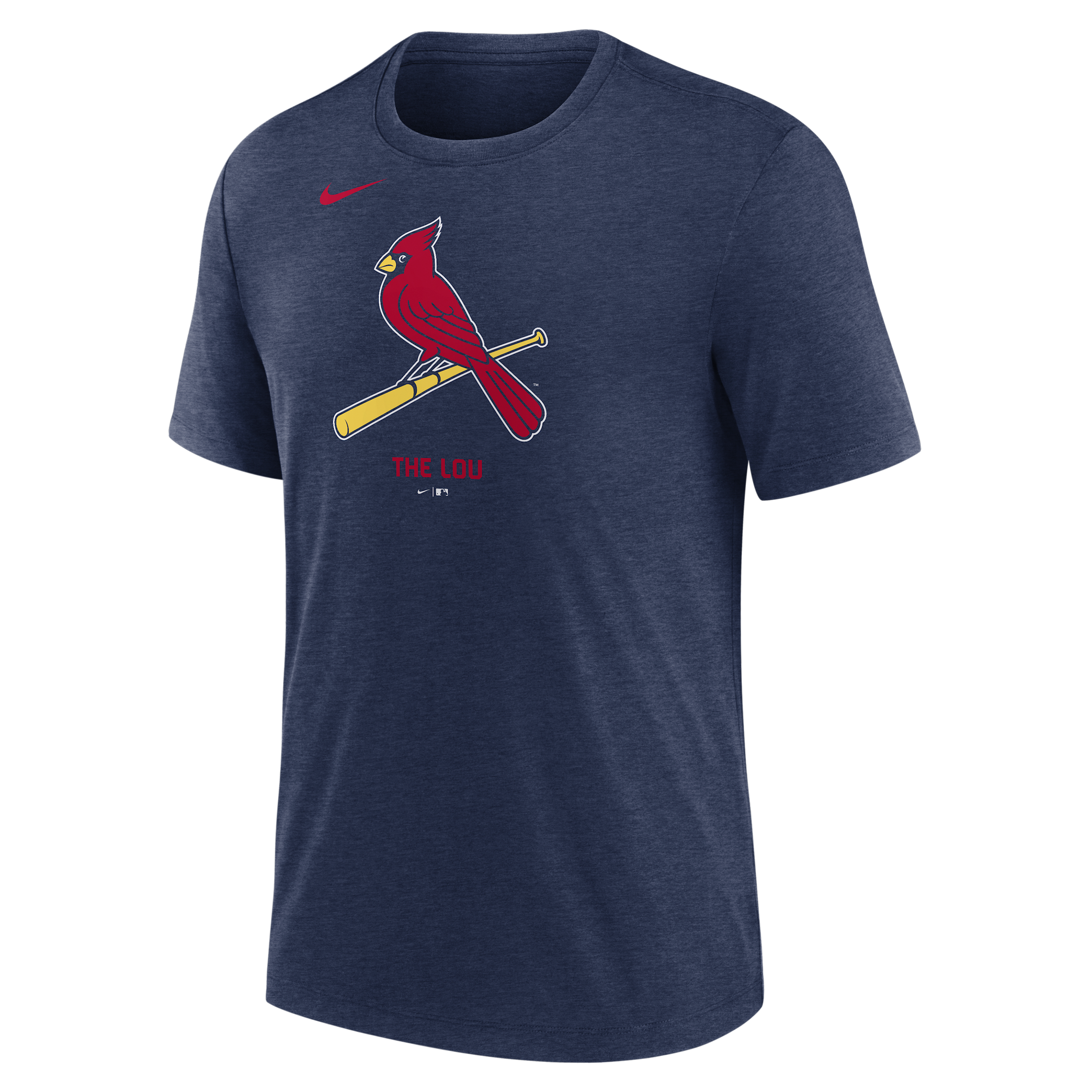 St. Louis Cardinals Logo Nike Men's MLB T-Shirt in Blue | NJFD44BSCN-J77