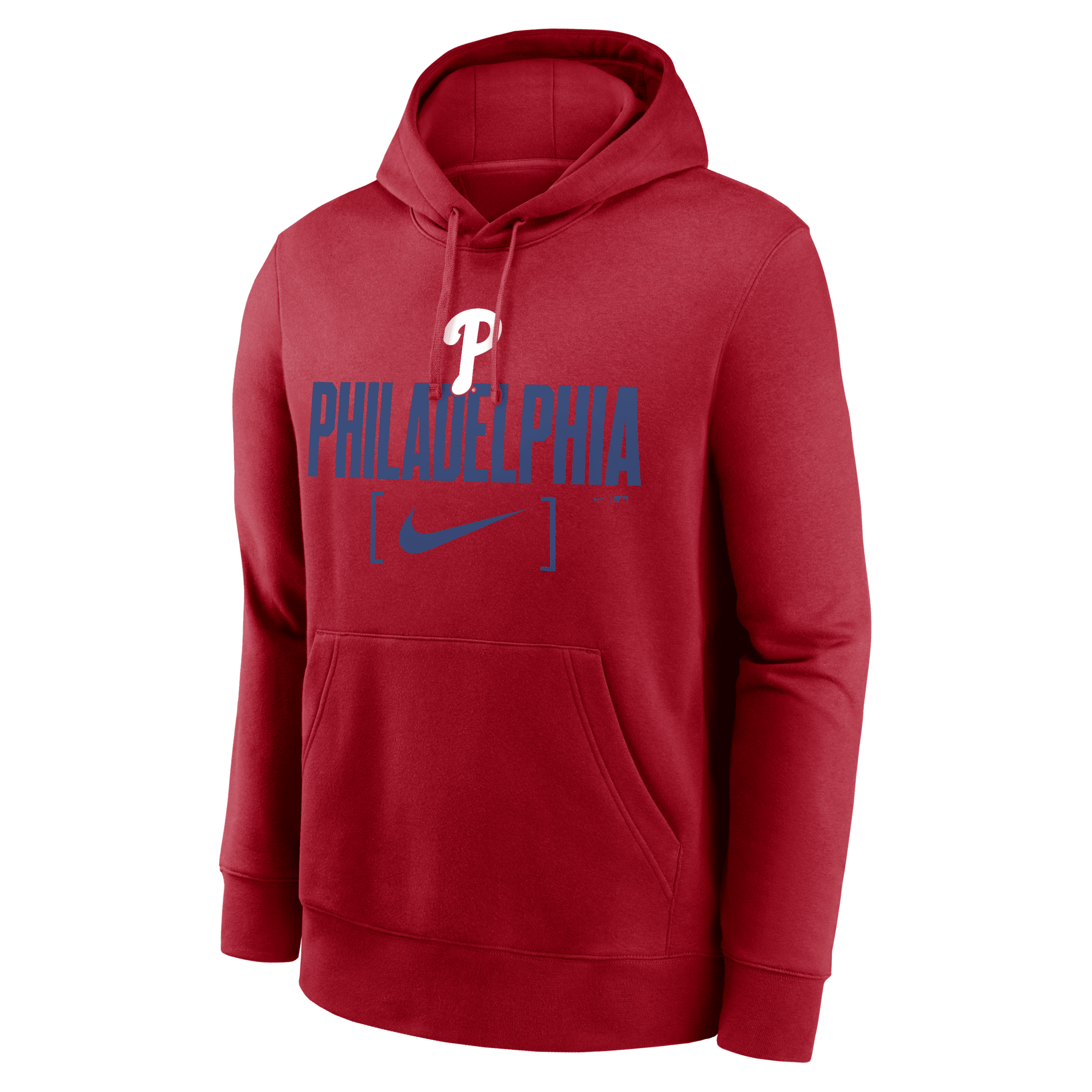 Shop Nike Philadelphia Phillies Club Slack  Men's Mlb Pullover Hoodie In Red