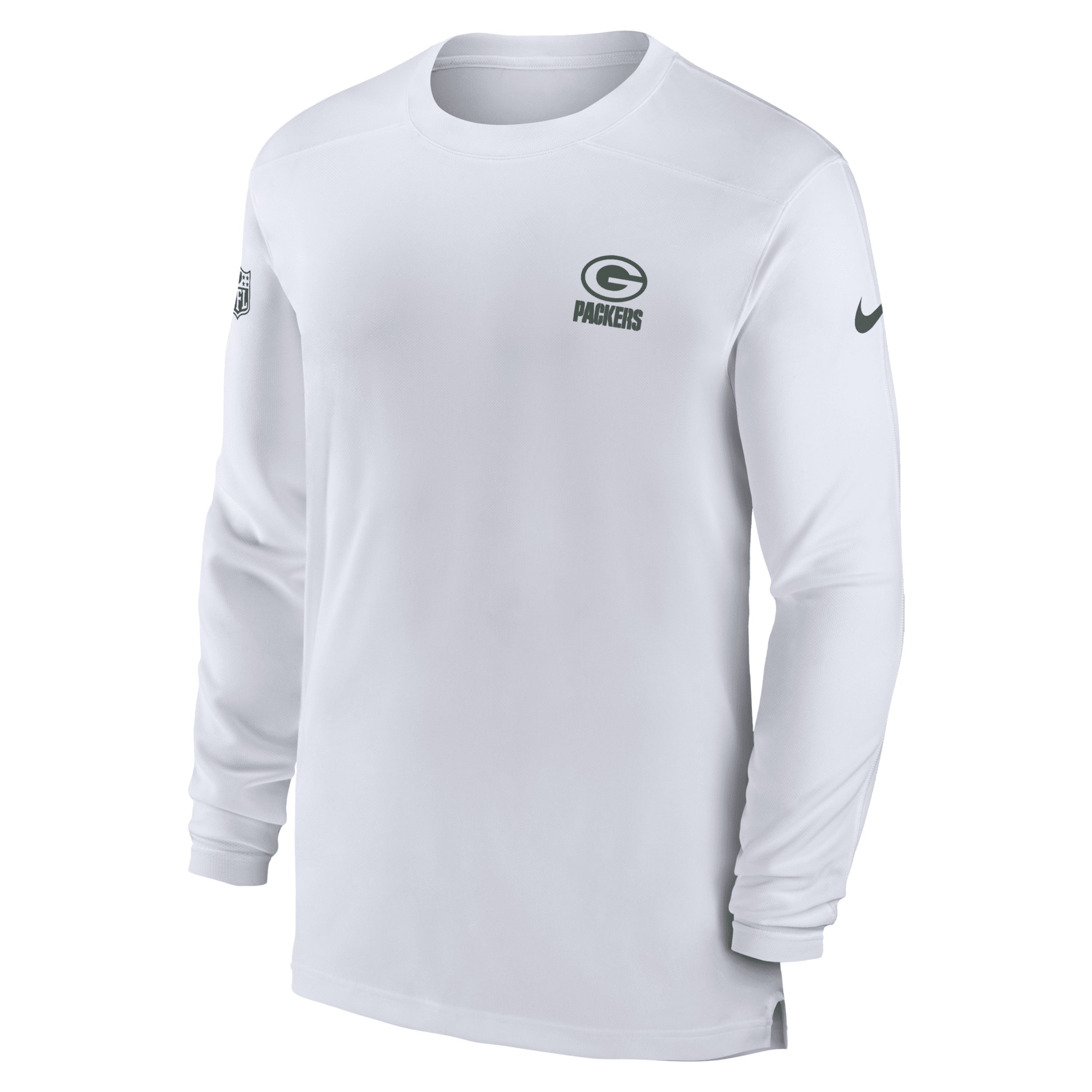 Nike Men's Dri-Fit Sideline Coach (NFL Green Bay Packers) Top in Green, Size: Small | 00M03EE7T-0BJ