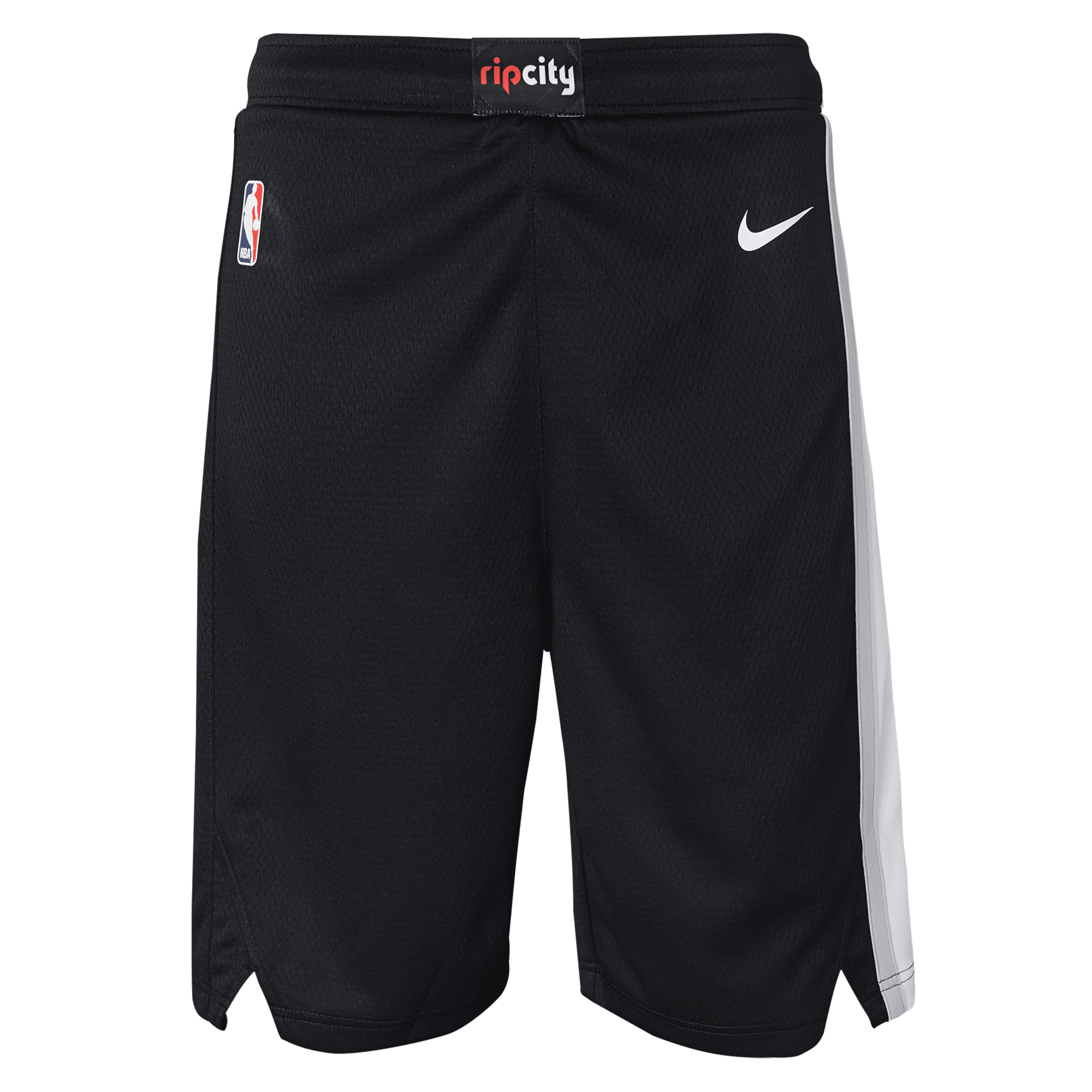 Shop Nike Portland Trail Blazers Icon Edition Big Kids'  Dri-fit Nba Swingman Shorts In Black
