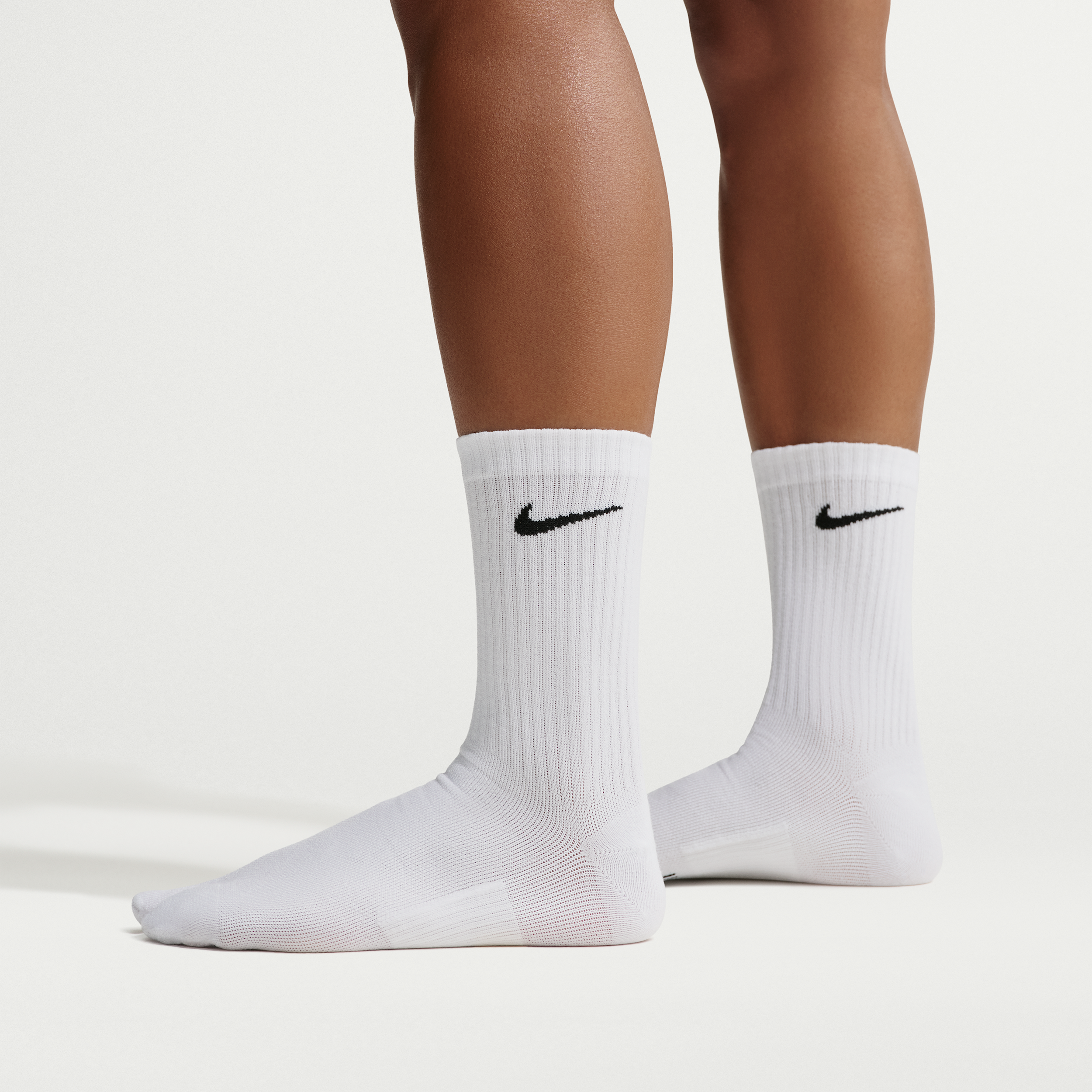 Nike Unisex Everyday Plus "Rift" Lightweight Split-Toe Crew Socks (1 Pair) in White | DX1158-100