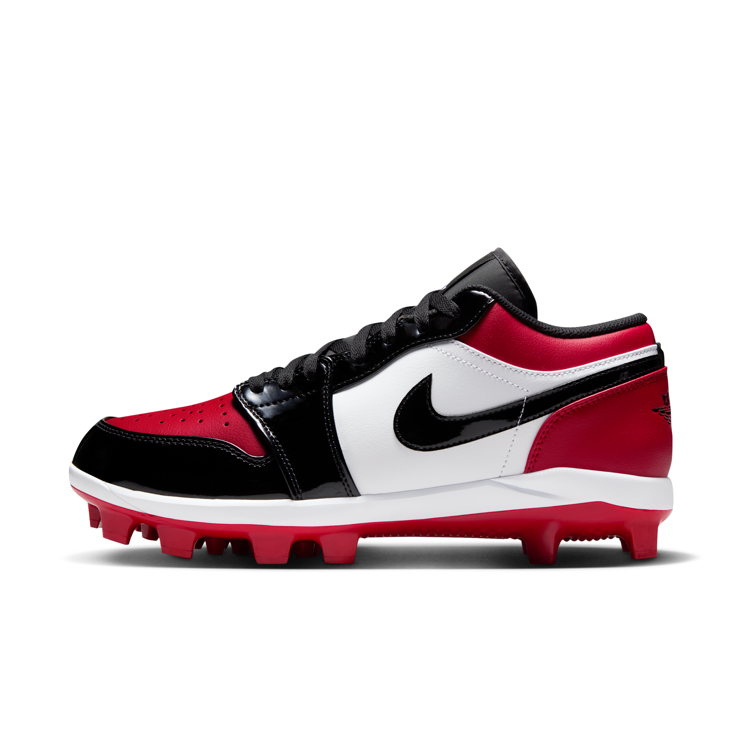 Men's Jordan 1 Retro MCS Low Baseball Cleats in Red | CJ8524-600