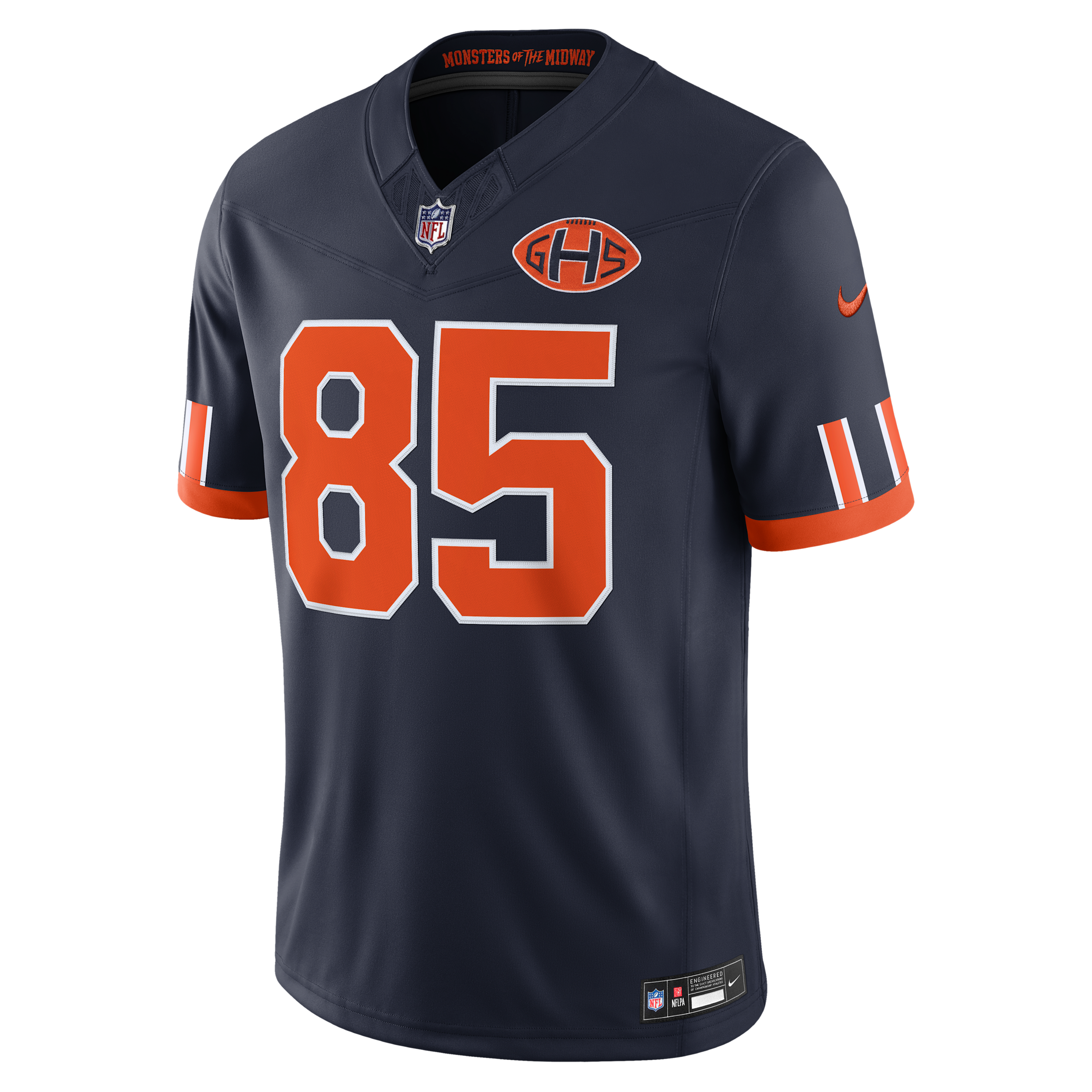 Nike Men's Cole Kmet Navy Chicago Bears 2026 Rivalries Collection Vapor F.u.s.e Stitched Limited Jersey - Navy