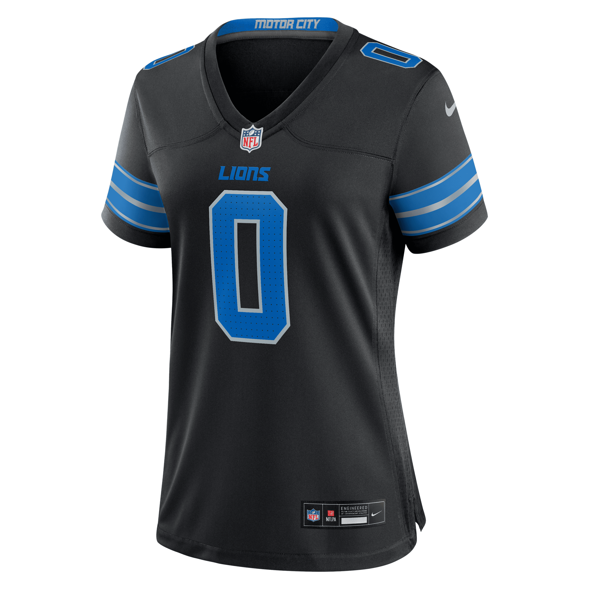 Nike Jahmyr Gibbs Black Detroit Lions 2nd Alternate Game Player Jersey In Blue