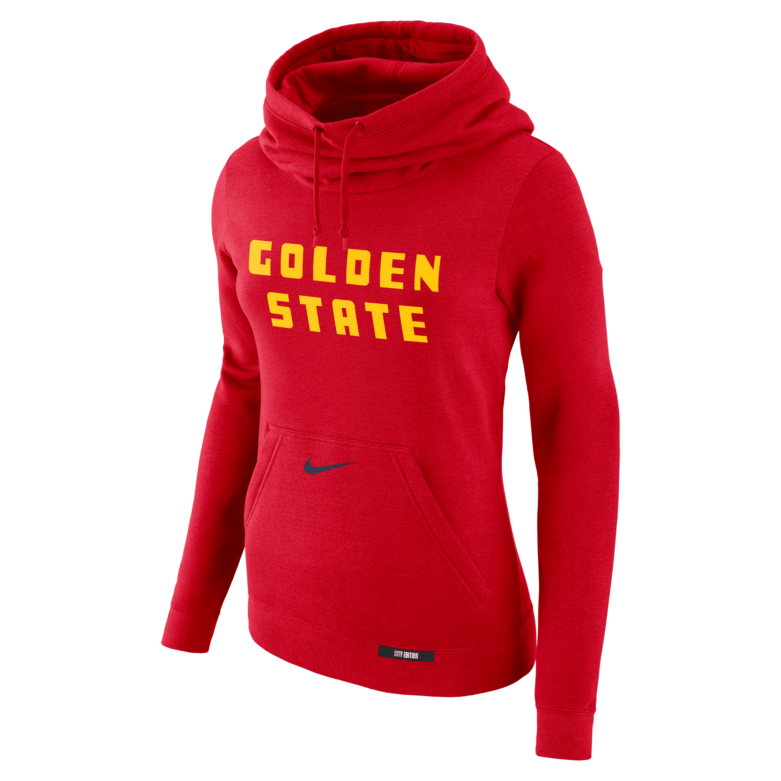 Nike Women's Red Golden State Warriors 2024/25 City Edition Essential Club Pullover Hoodie In Red