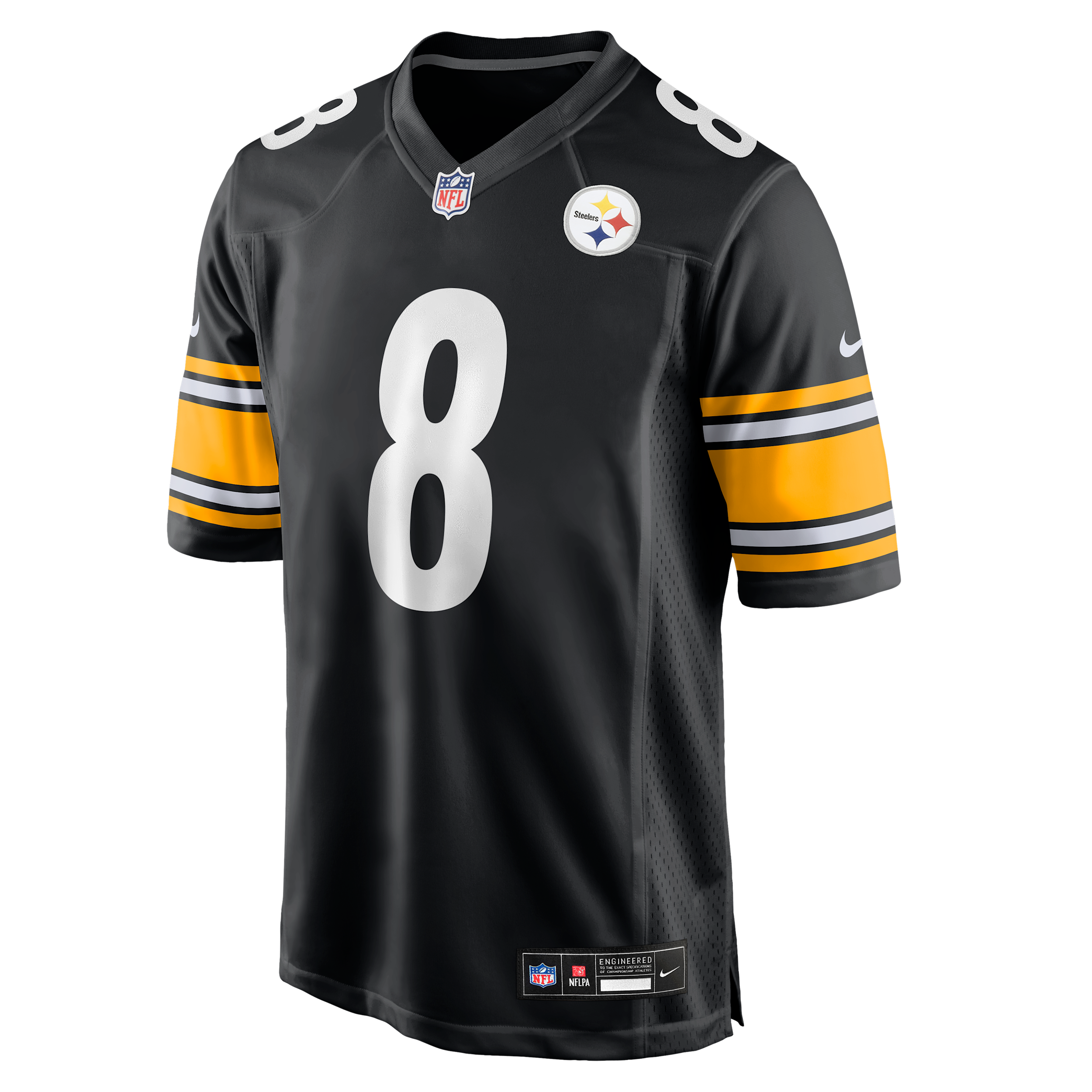 Aaron Rodgers Pittsburgh Steelers Nike Men's NFL Game Jersey in Black | 67NMPTGH7LF-SAC