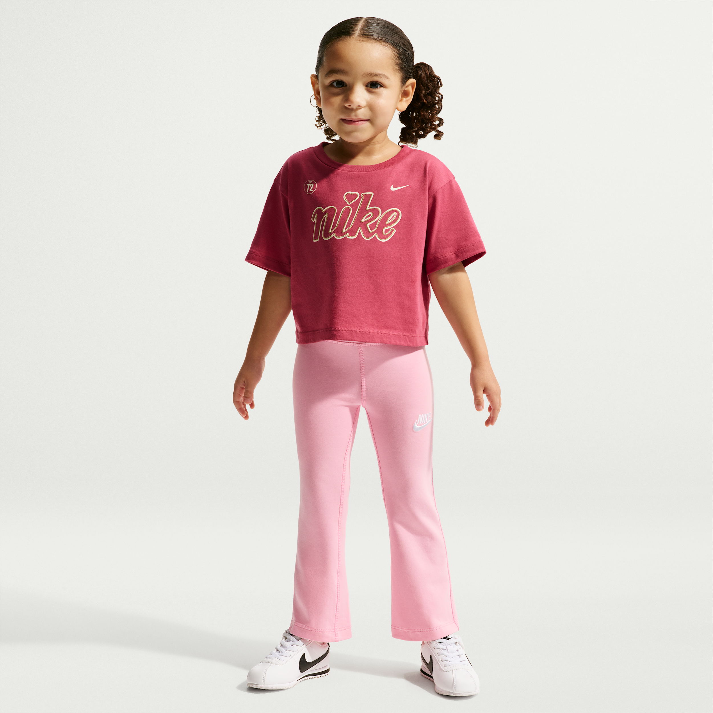 Nike Toddler Dri-FIT Flared Leggings in Pink 26M214-A0W 26$