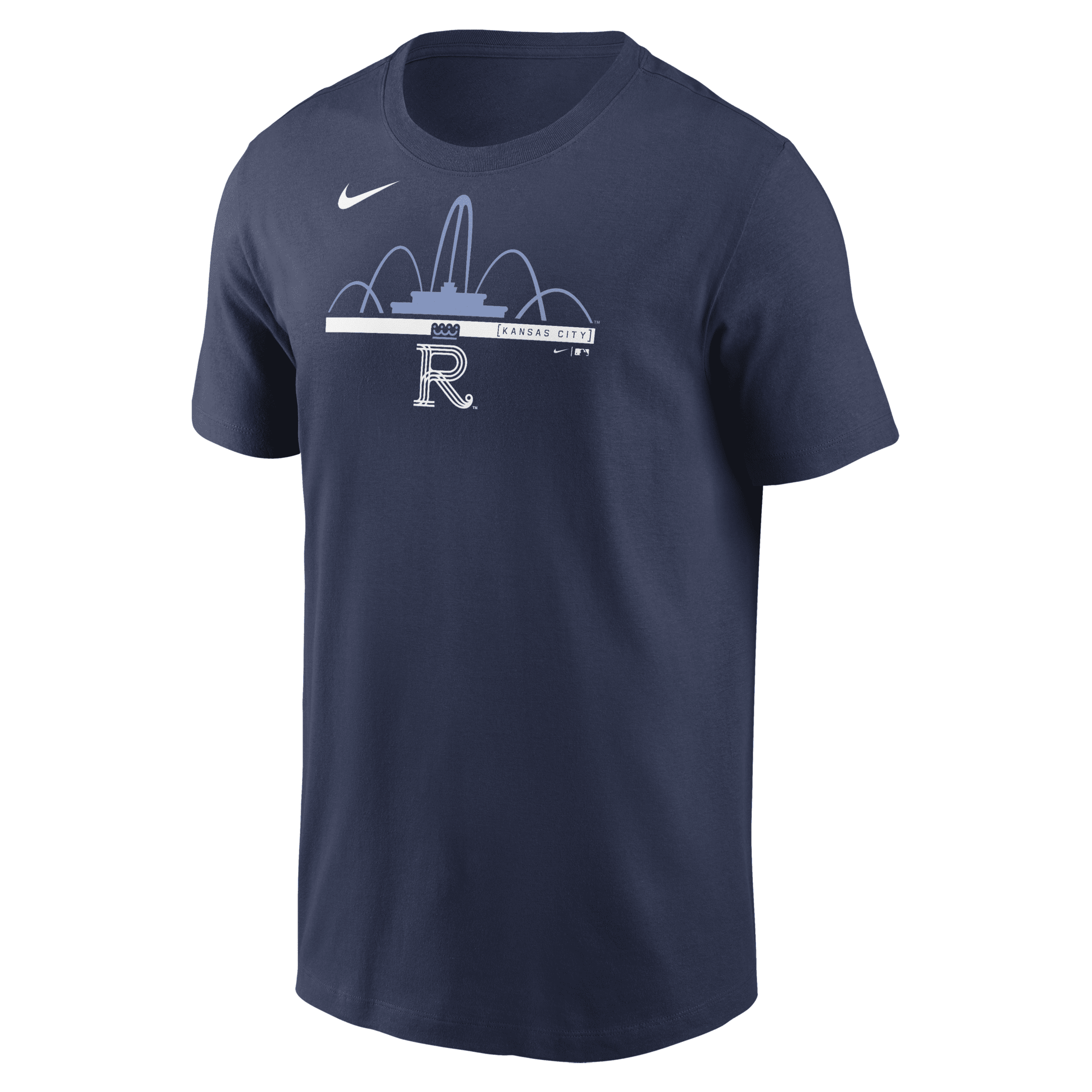 Nike Kansas City Royals City Connect Speed  Men's Mlb T-shirt In Blue