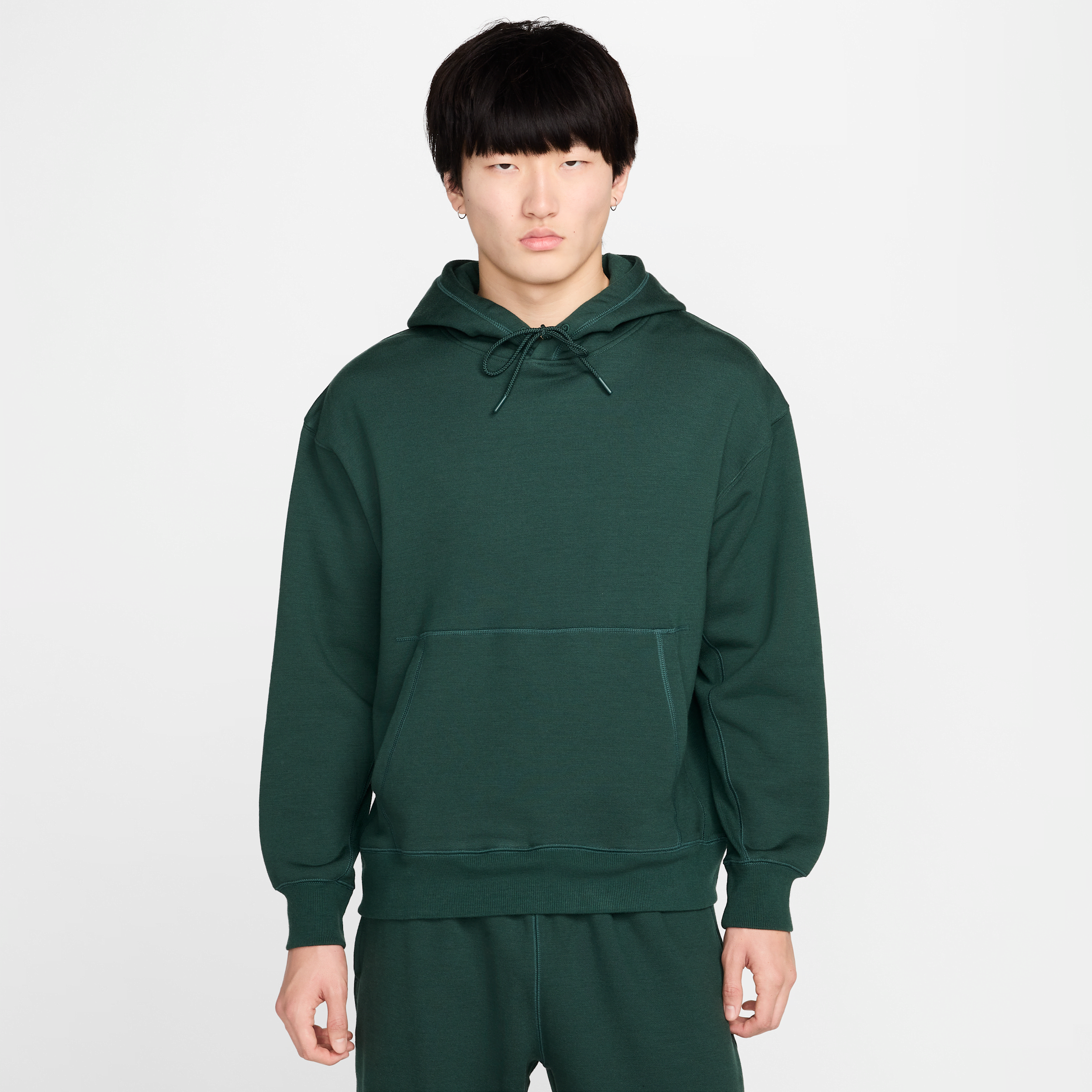 Nike Unisex Wool Classic Hoodie In Green