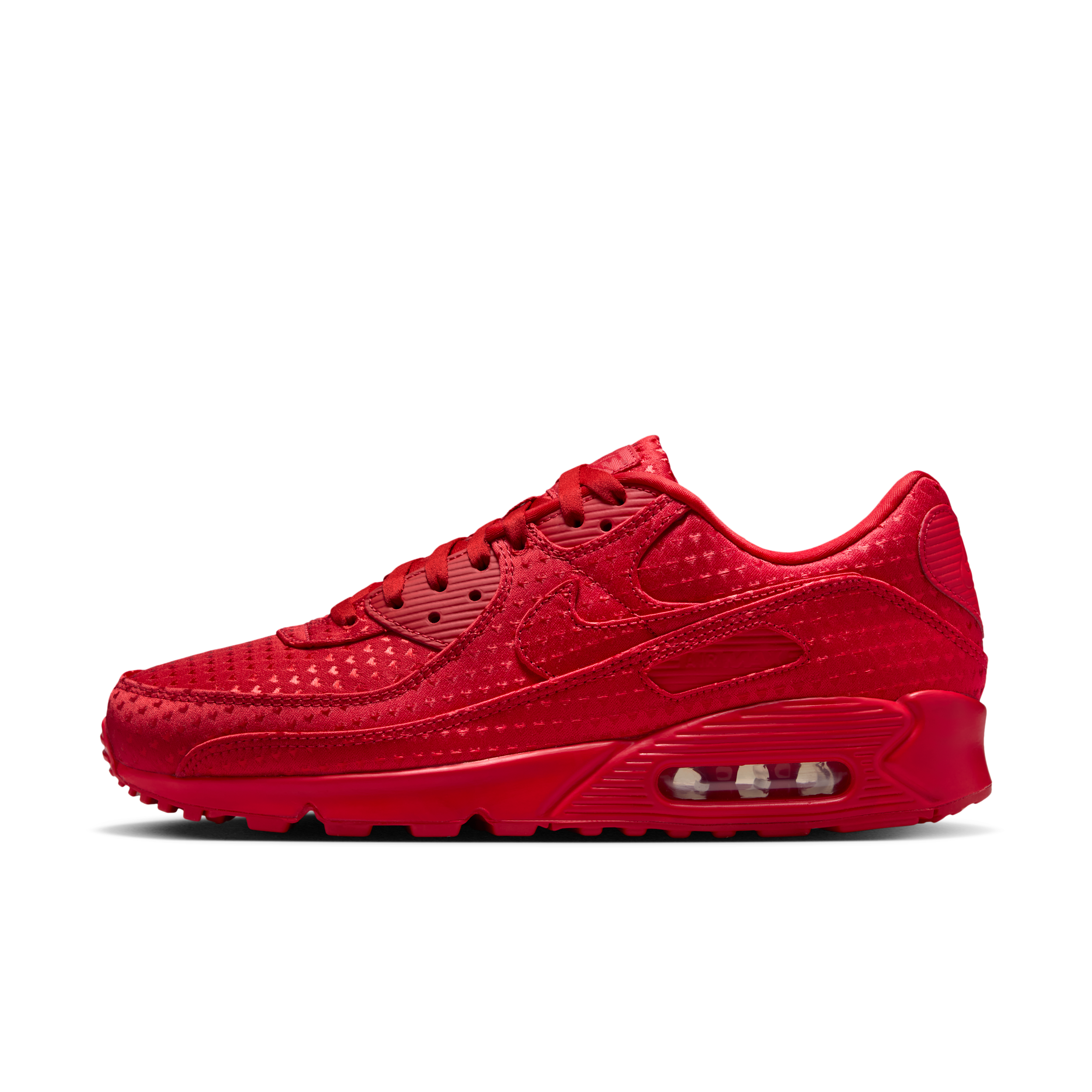 Nike Men's Air Max 90 Premium "Valentineâs Day" Shoes in Red | IB6606-600