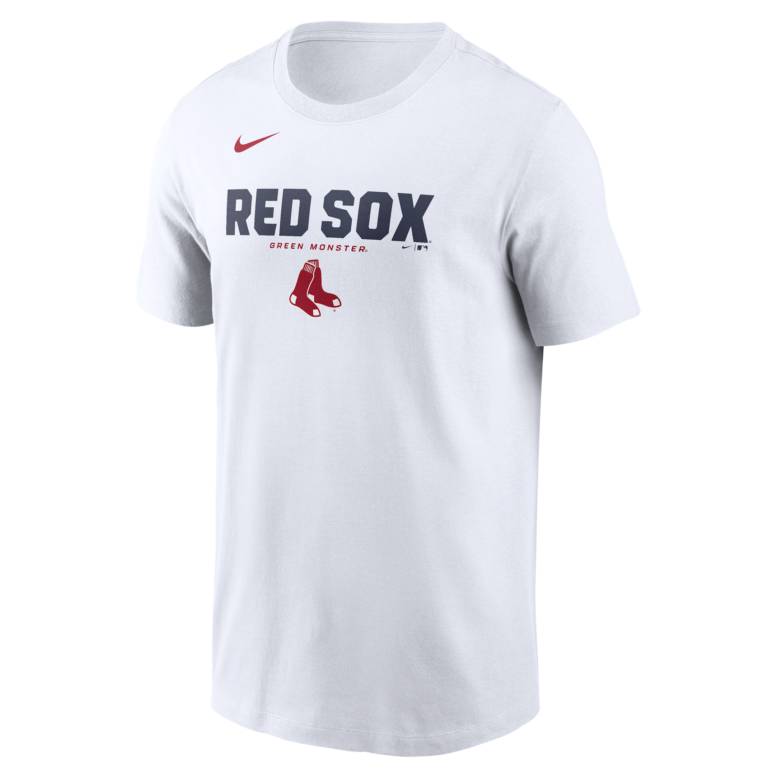Boston Red Sox Bold Team Name Nike Men's MLB T-Shirt in White | N19910ABQ-D31