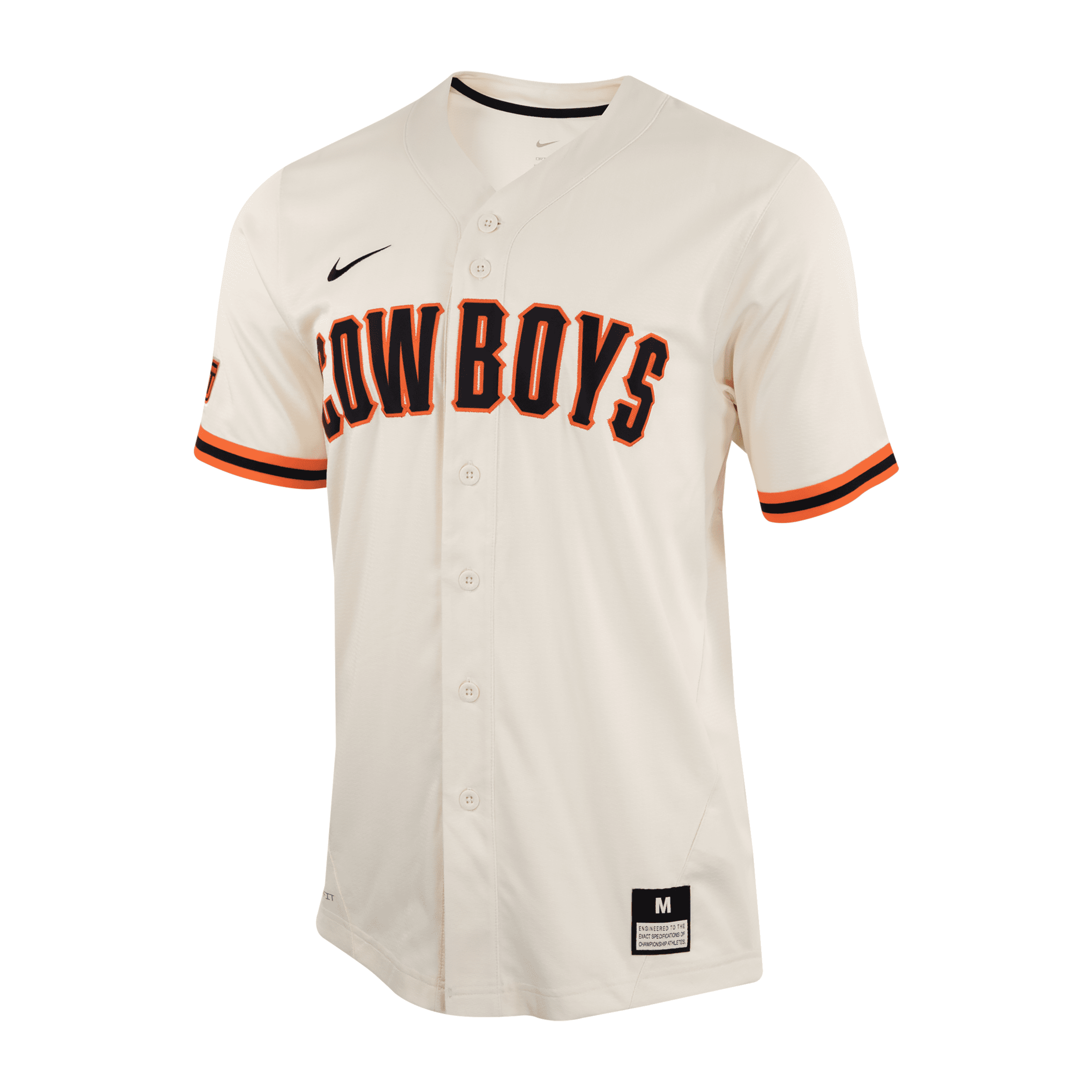 Men's Nike Black Oklahoma State Cowboys Replica Baseball Jersey