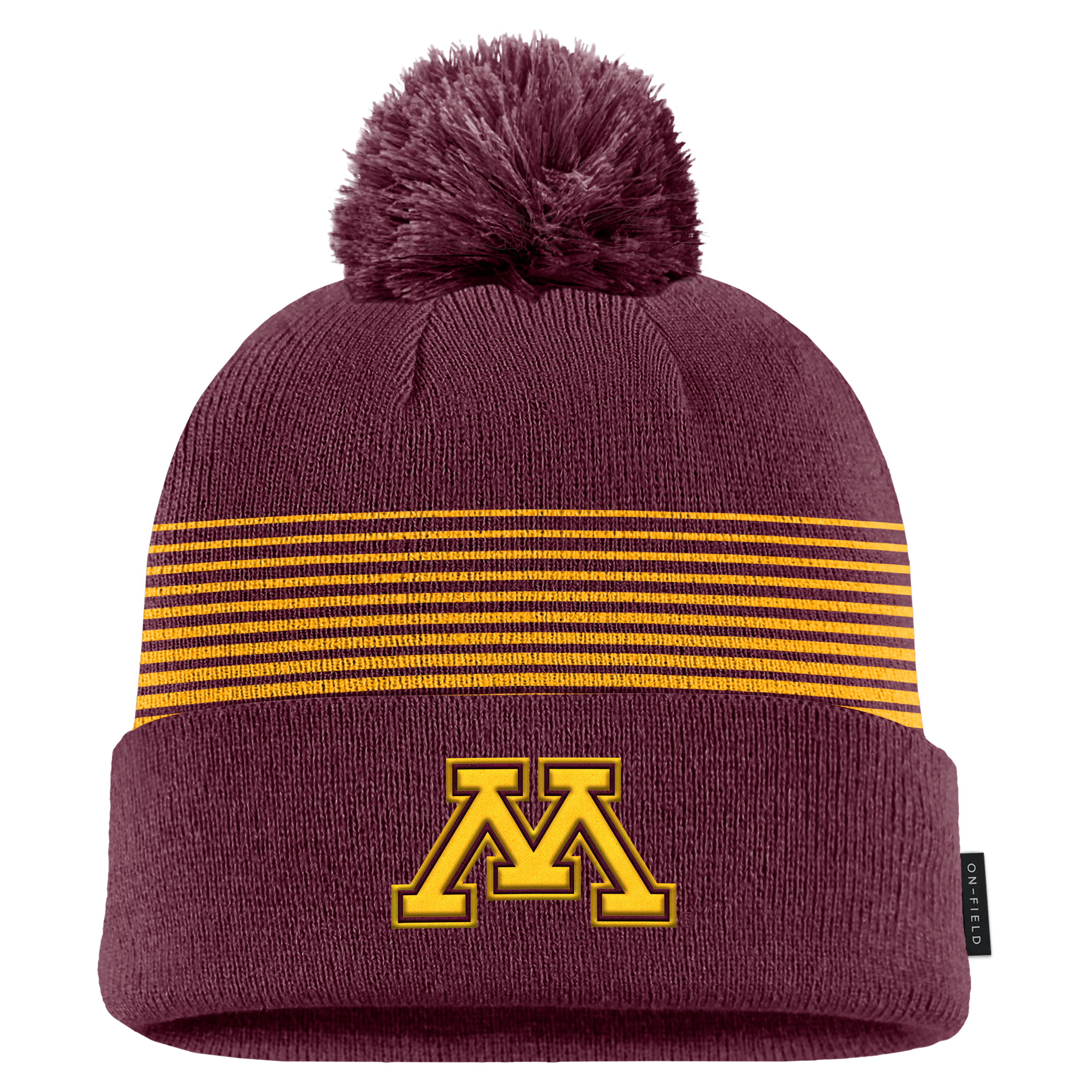 Nike Adult Minnesota Golden Gophers Peak Gameday Cuffed Knit Pom Beanie, Men's, Red