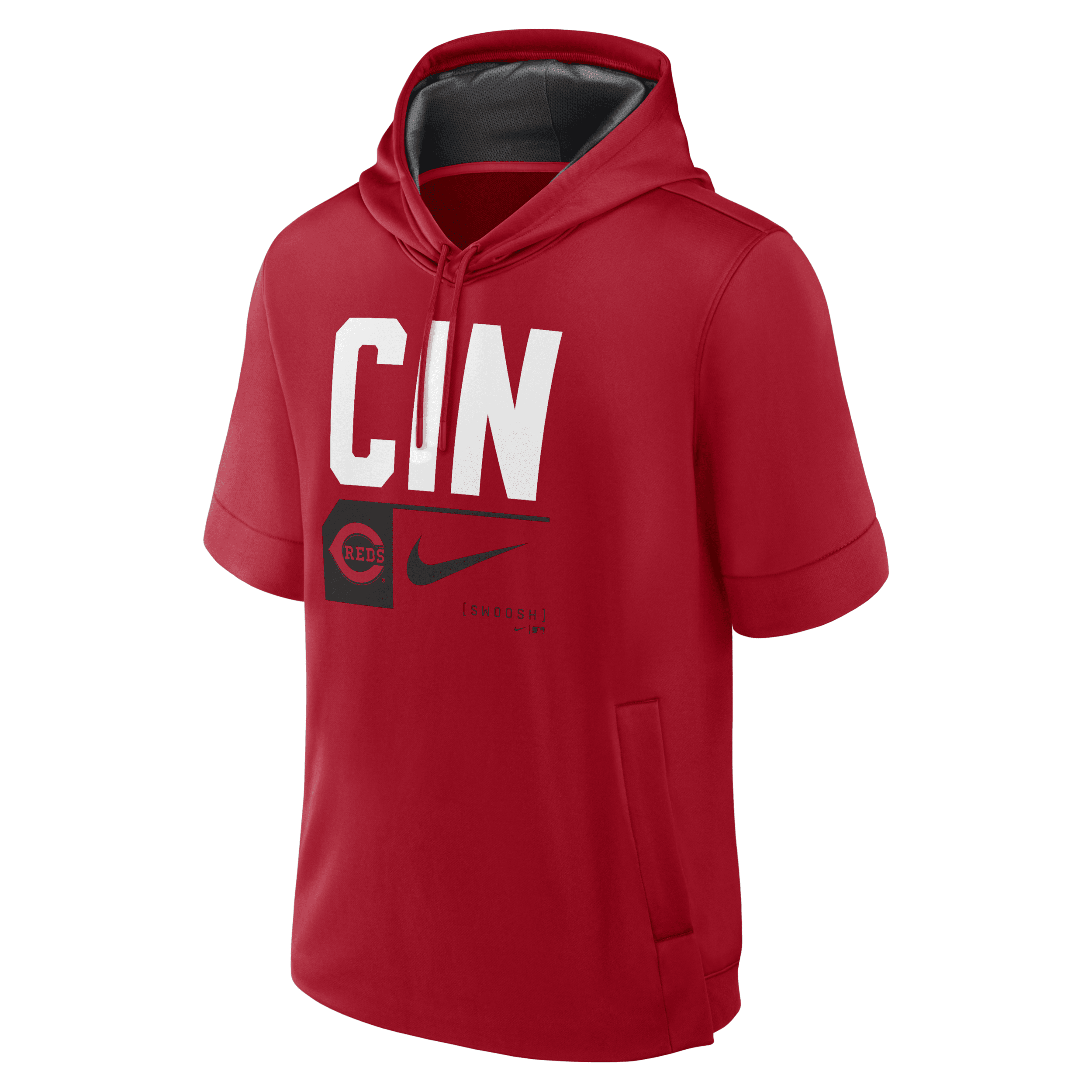 Nike Cincinnati Reds Tri Code Lockup  Men's Mlb Short-sleeve Pullover Hoodie