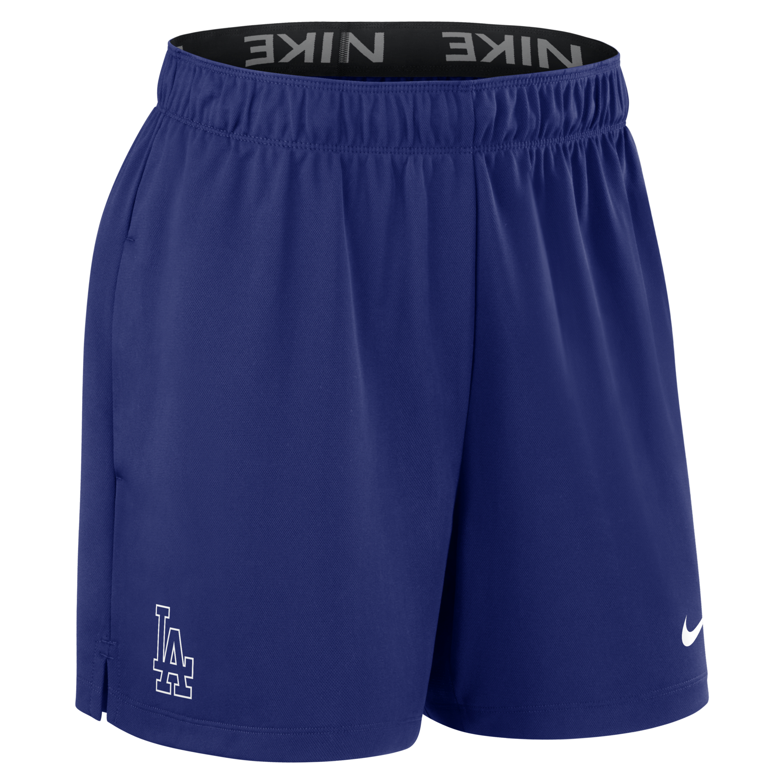Shop Nike Los Angeles Dodgers Authentic Collection Practice  Women's Dri-fit Mlb Shorts In Blue