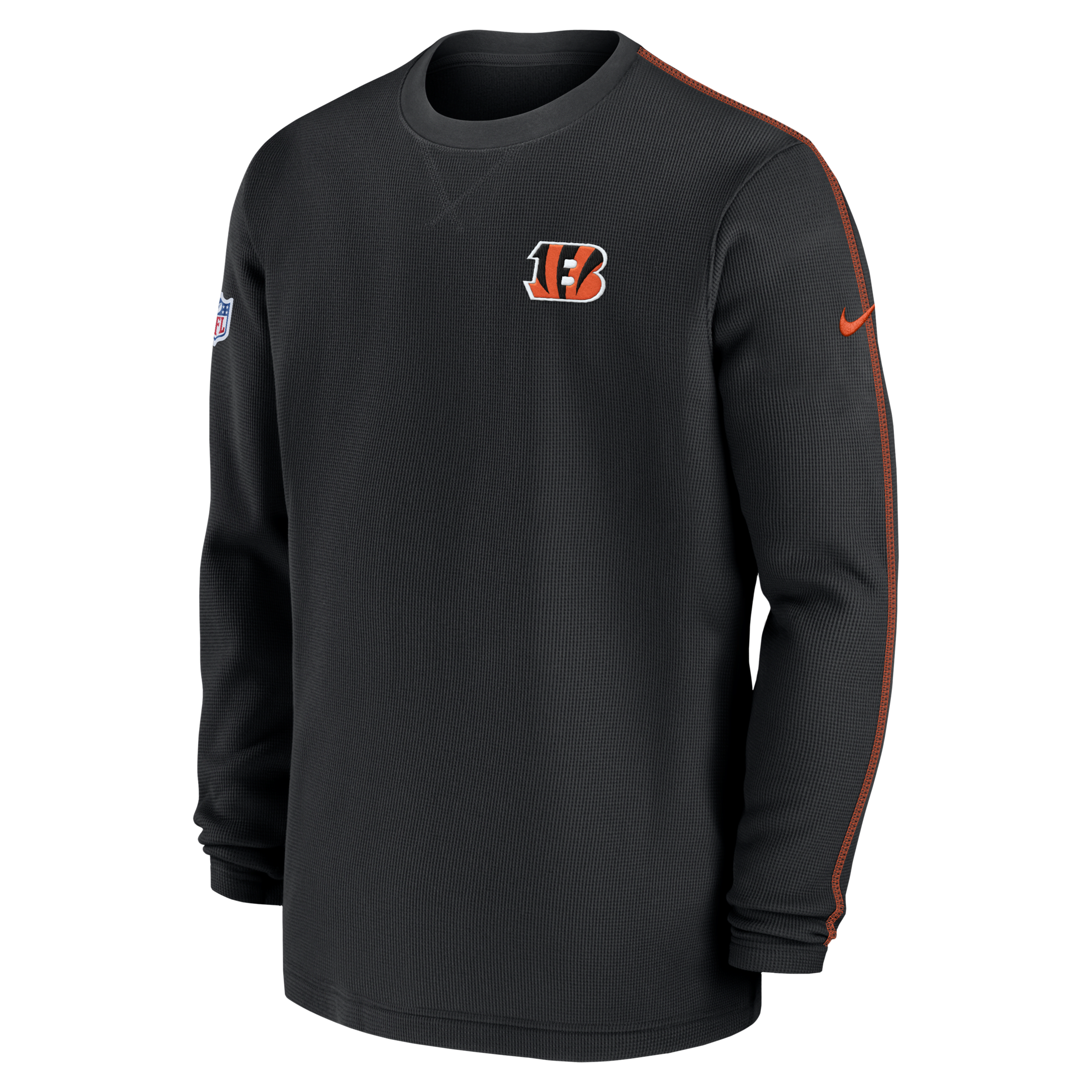 Nike Men's Black Cincinnati Bengals 2024 Sideline Coaches Long Sleeve Top In Black